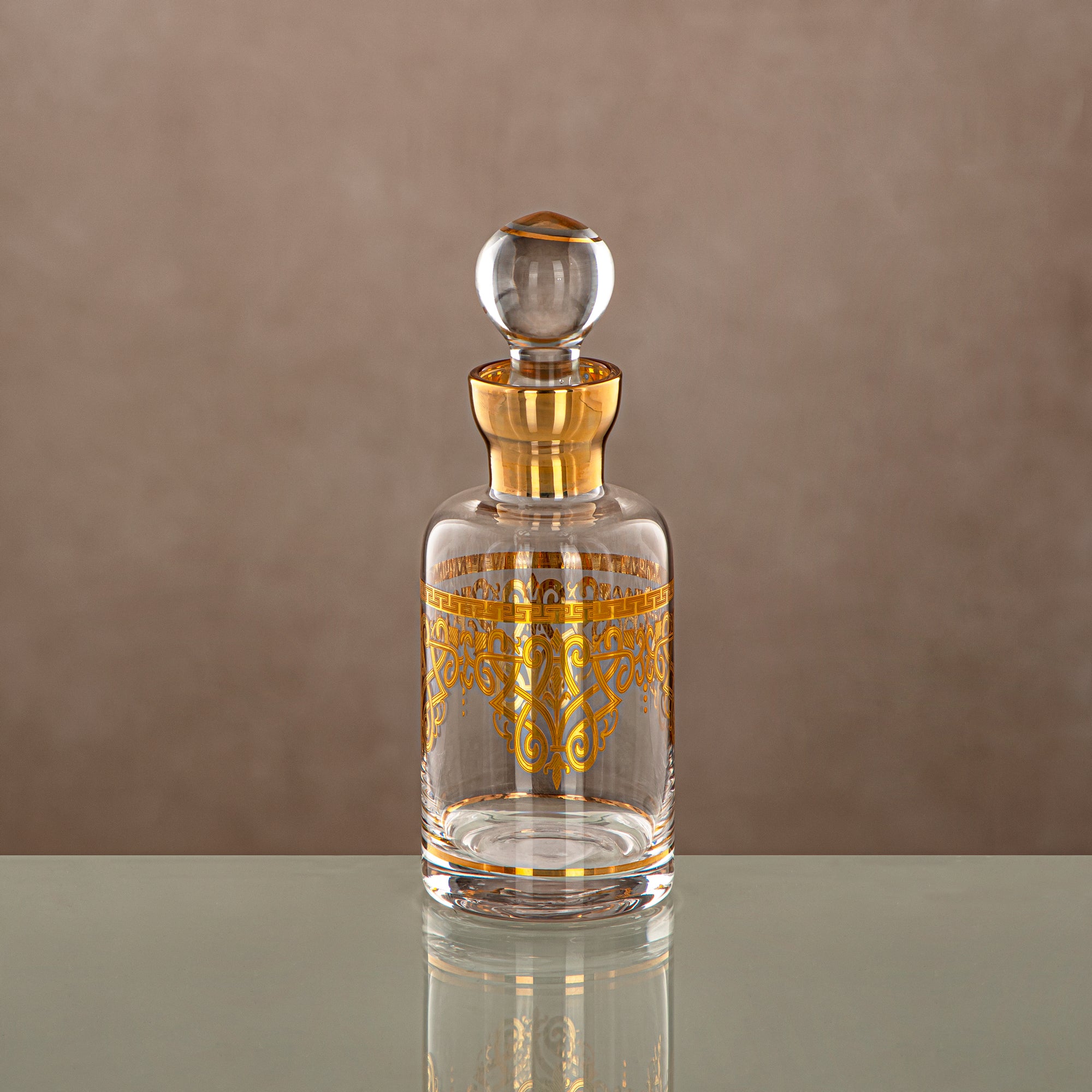Almarjan Perfume Bottle Clear & Gold 16.5 tola (0862P-YCS-GLD) Gatherings, special occasions, Ramadan, eid