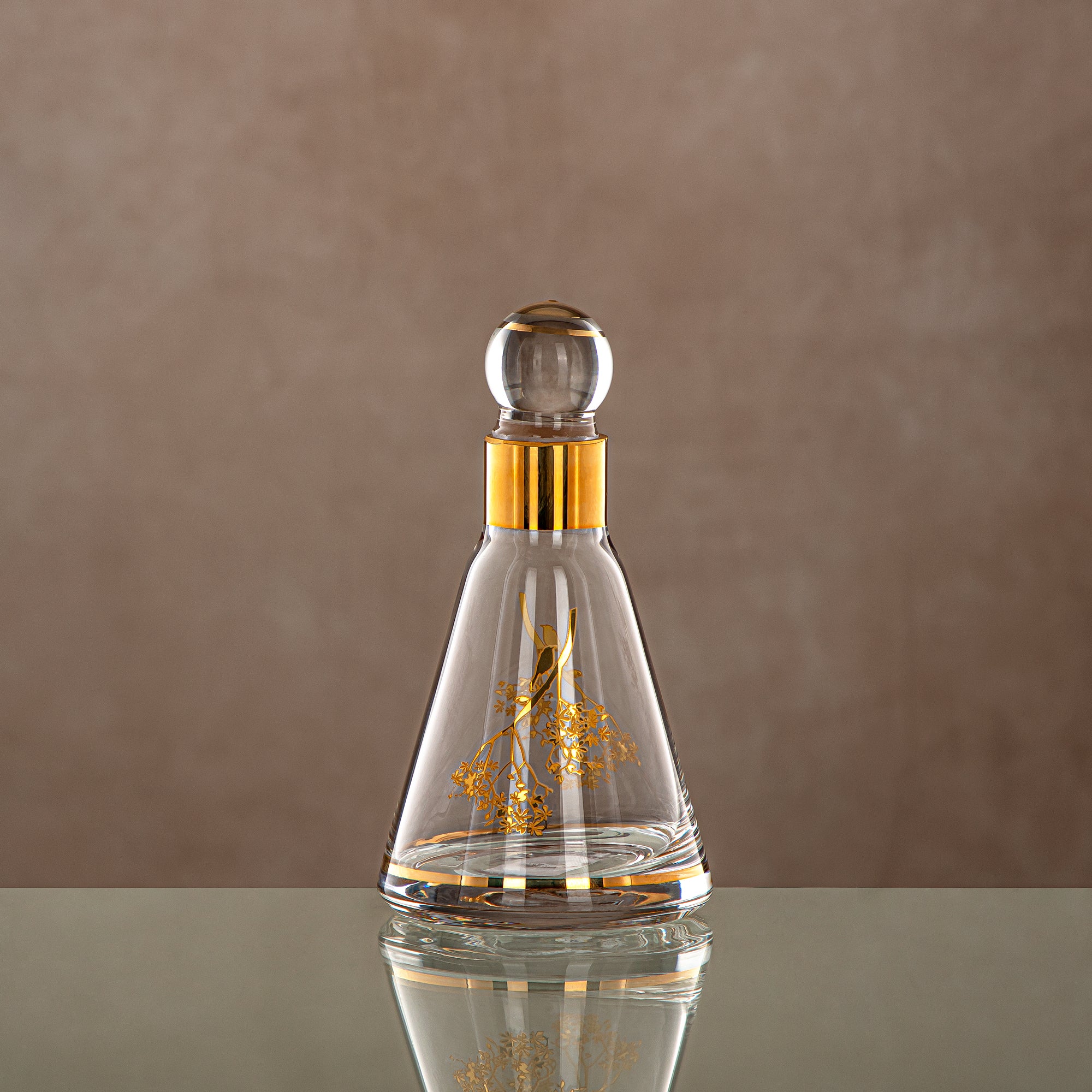 Almarjan Perfume Bottle Clear & Gold 14 tola (0864P-XQZT-GLD) Gatherings, special occasions, Ramadan, eid