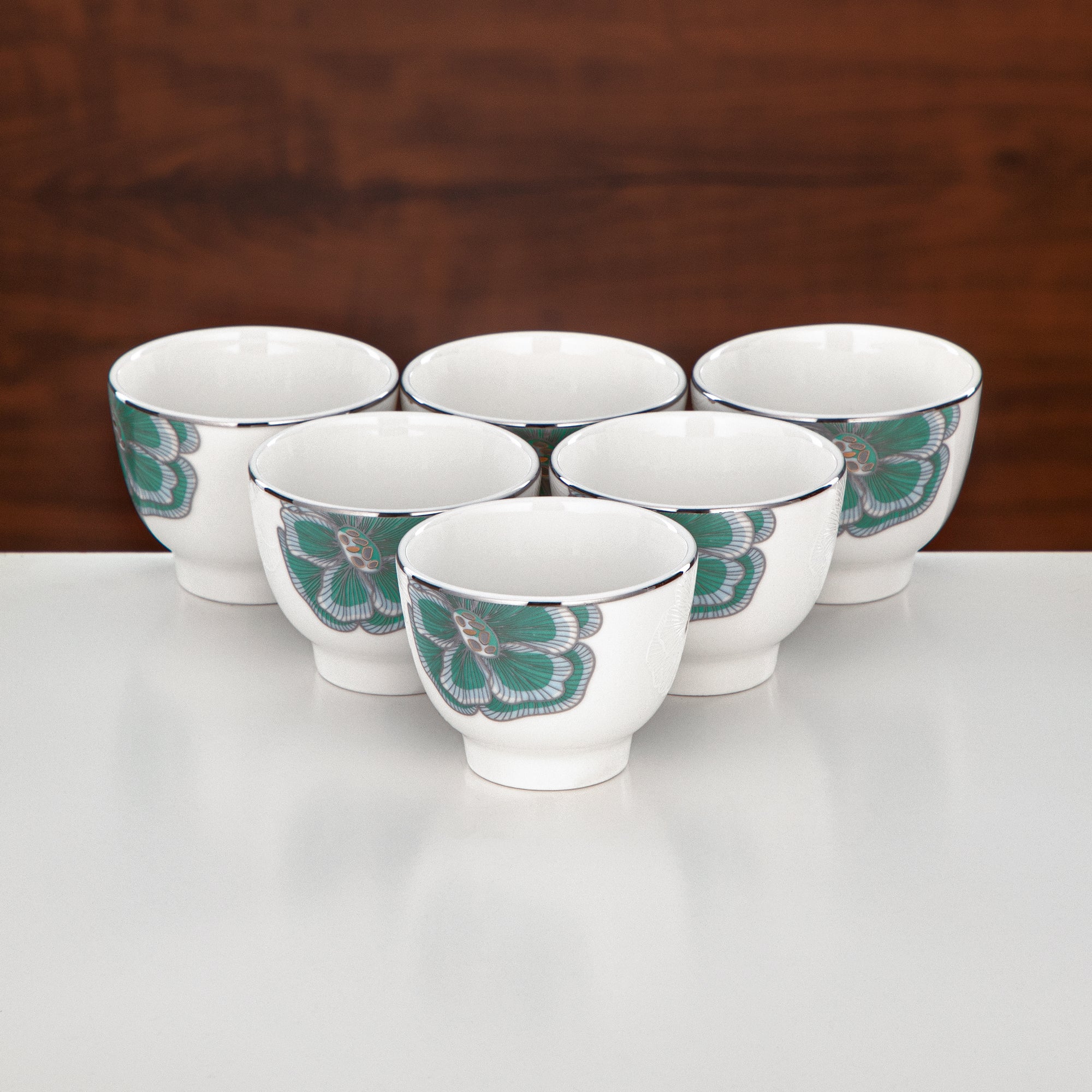 Almarjan Tea Set Borosilicate Glass, Stainless Steel & Porcelain 18 Pieces (18PCS-12257-1) – Emerald Bloom Tea Collection