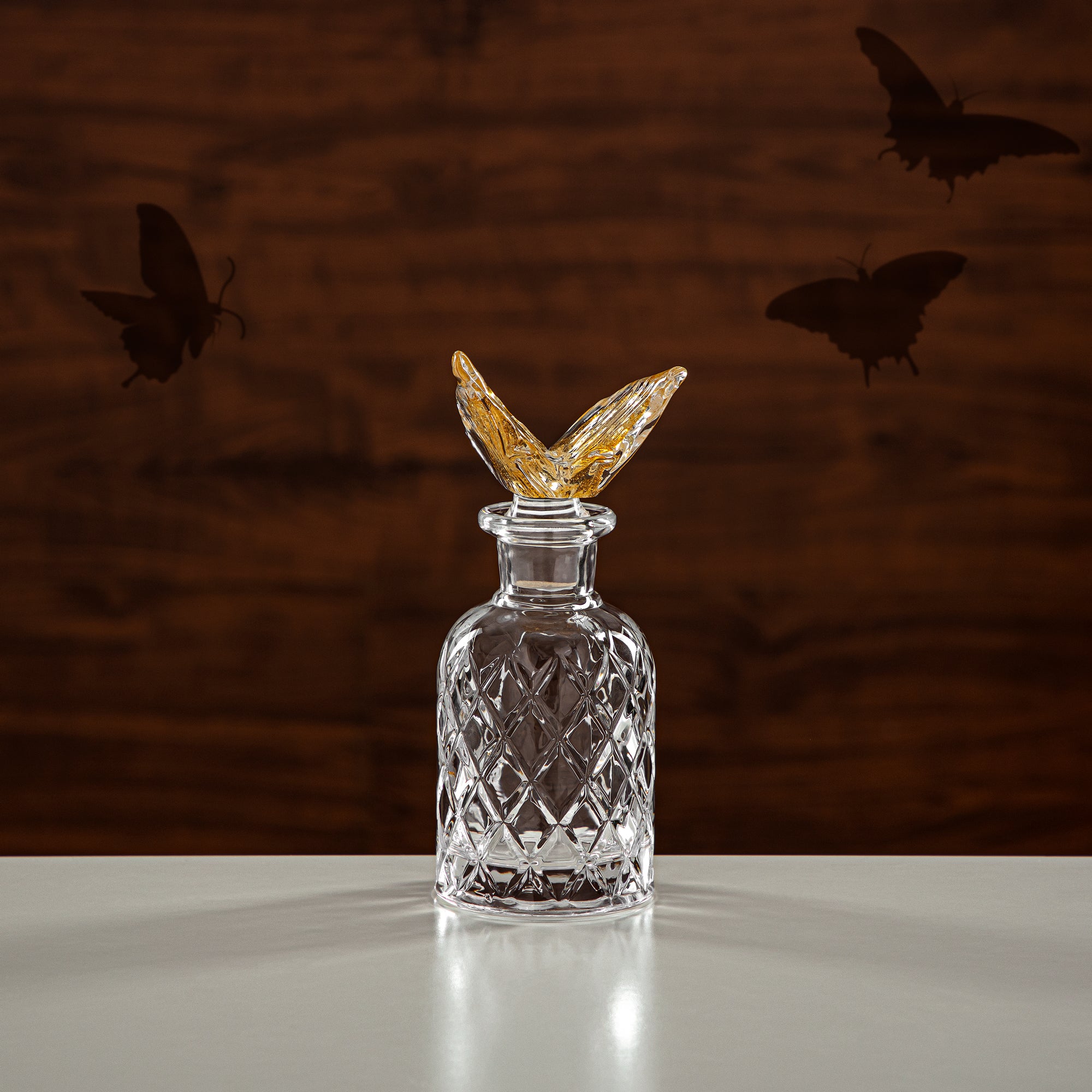 Almarjan Perfume Bottle 140ML Glass Clear & Amber (42304-111-BA) The Art of Oud