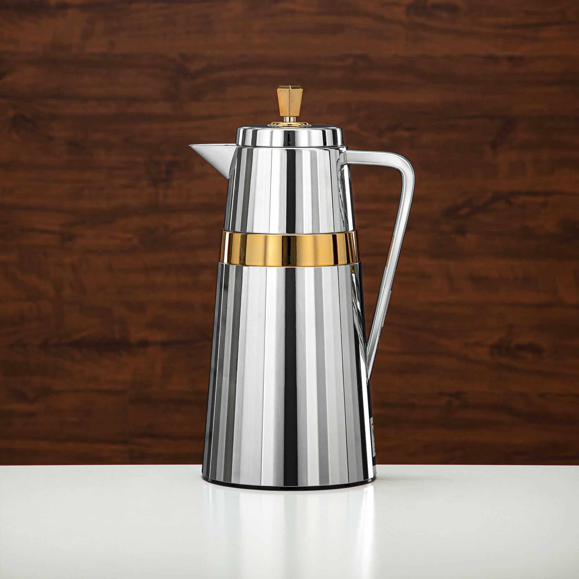 Almarjan 2 Pieces Vacuum Flask Set Silver & Gold - C77-SG