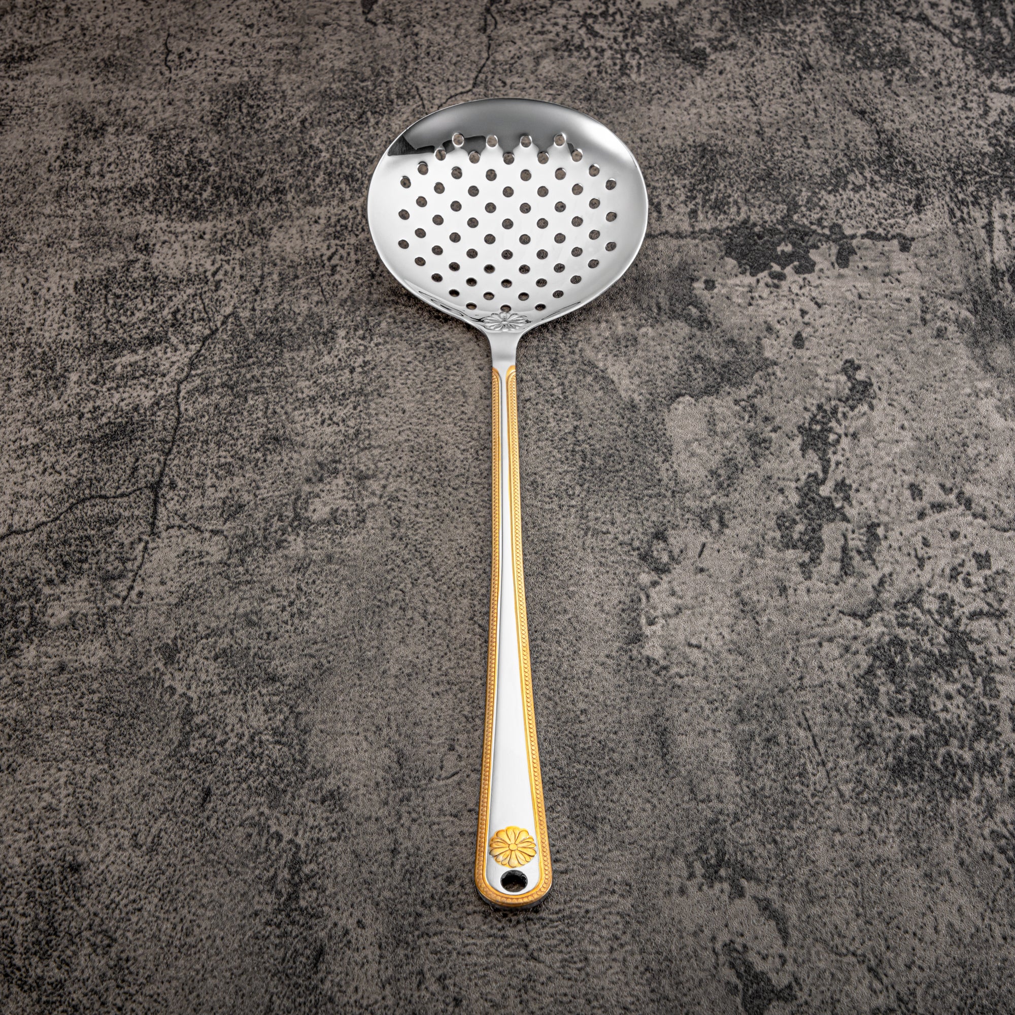 Almarjan Skimmer, Stainless Steel, Silver & Gold (CUT0010418) Elegant Flatware