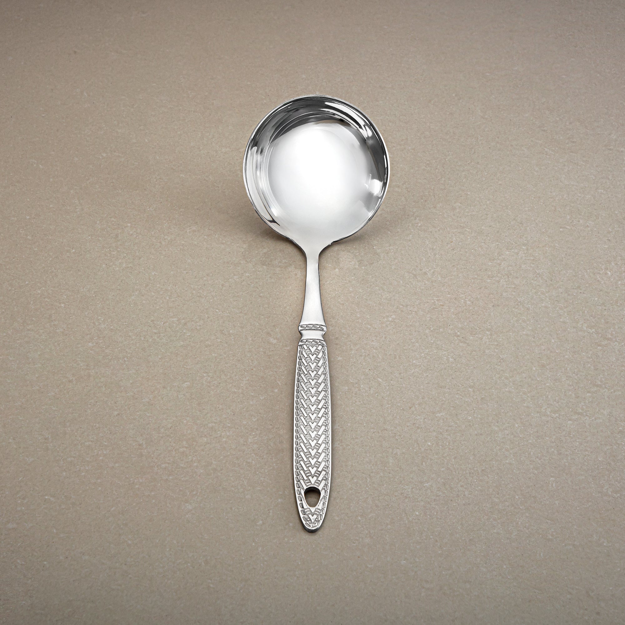 Almarjan Small Soup Ladle, Stainless Steel, Silver (CUT0010474) Elegant Flatware