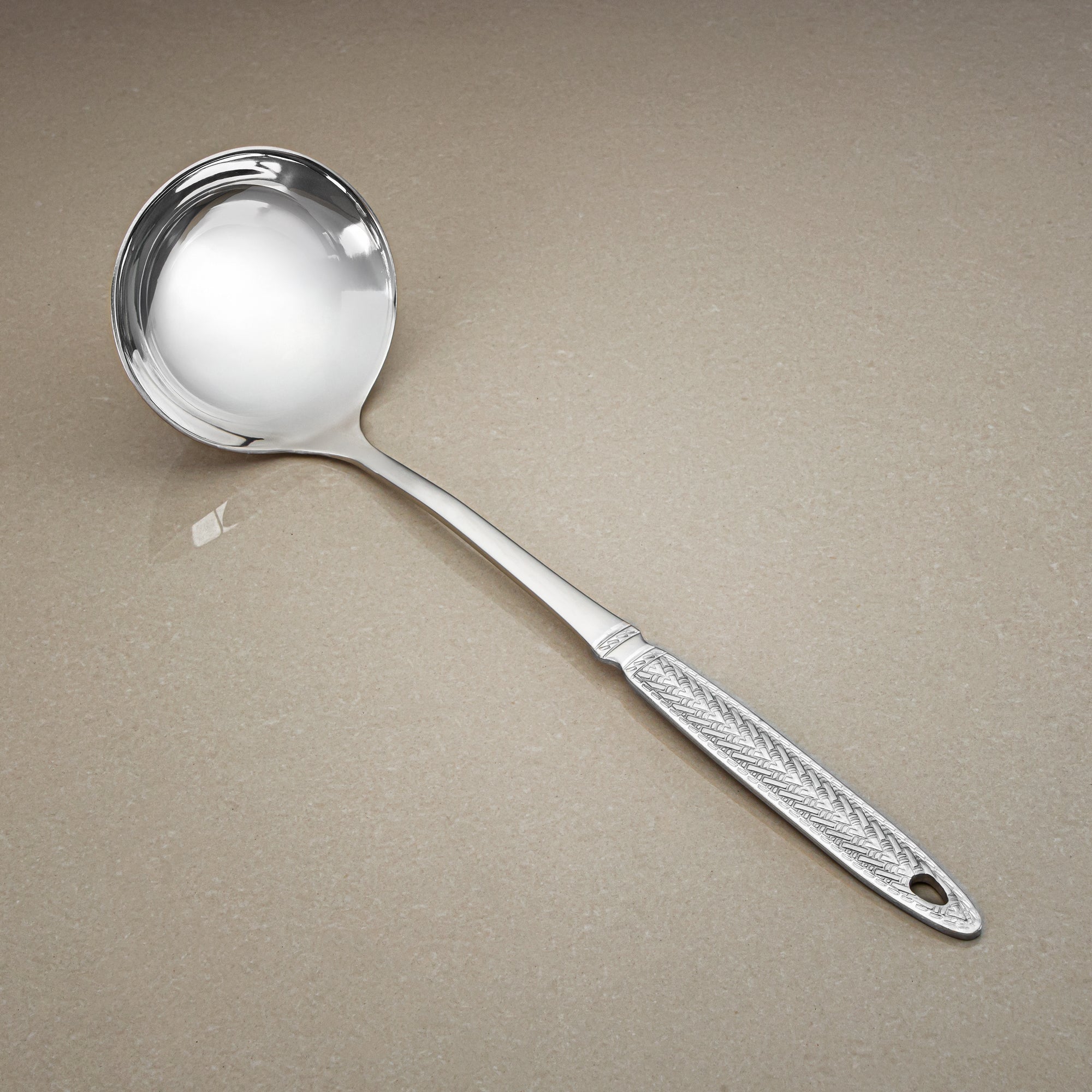 Almarjan Soup Ladle, Stainless Steel, Silver (CUT0010498) Elegant Flatware