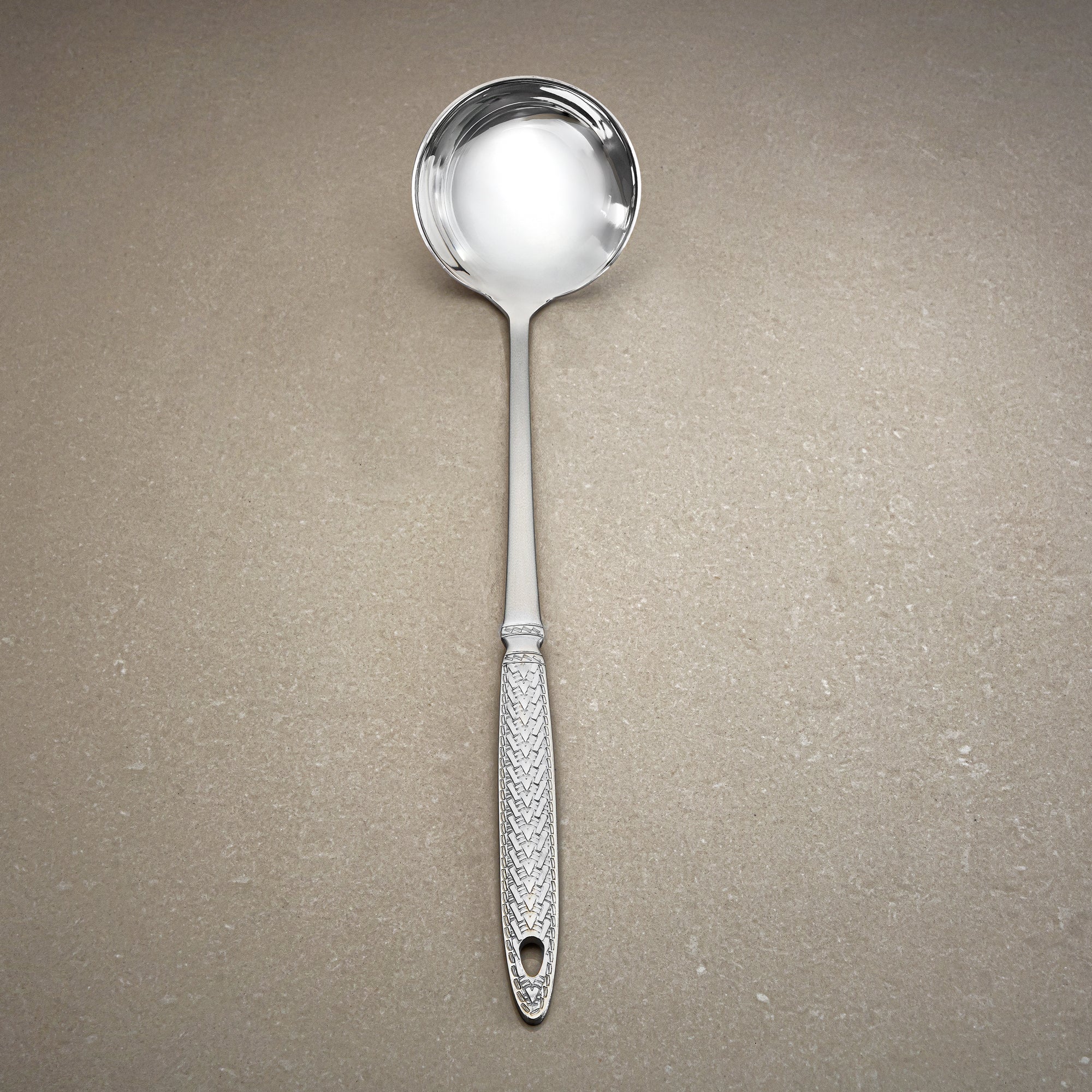Almarjan Soup Ladle, Stainless Steel, Silver (CUT0010498) Elegant Flatware