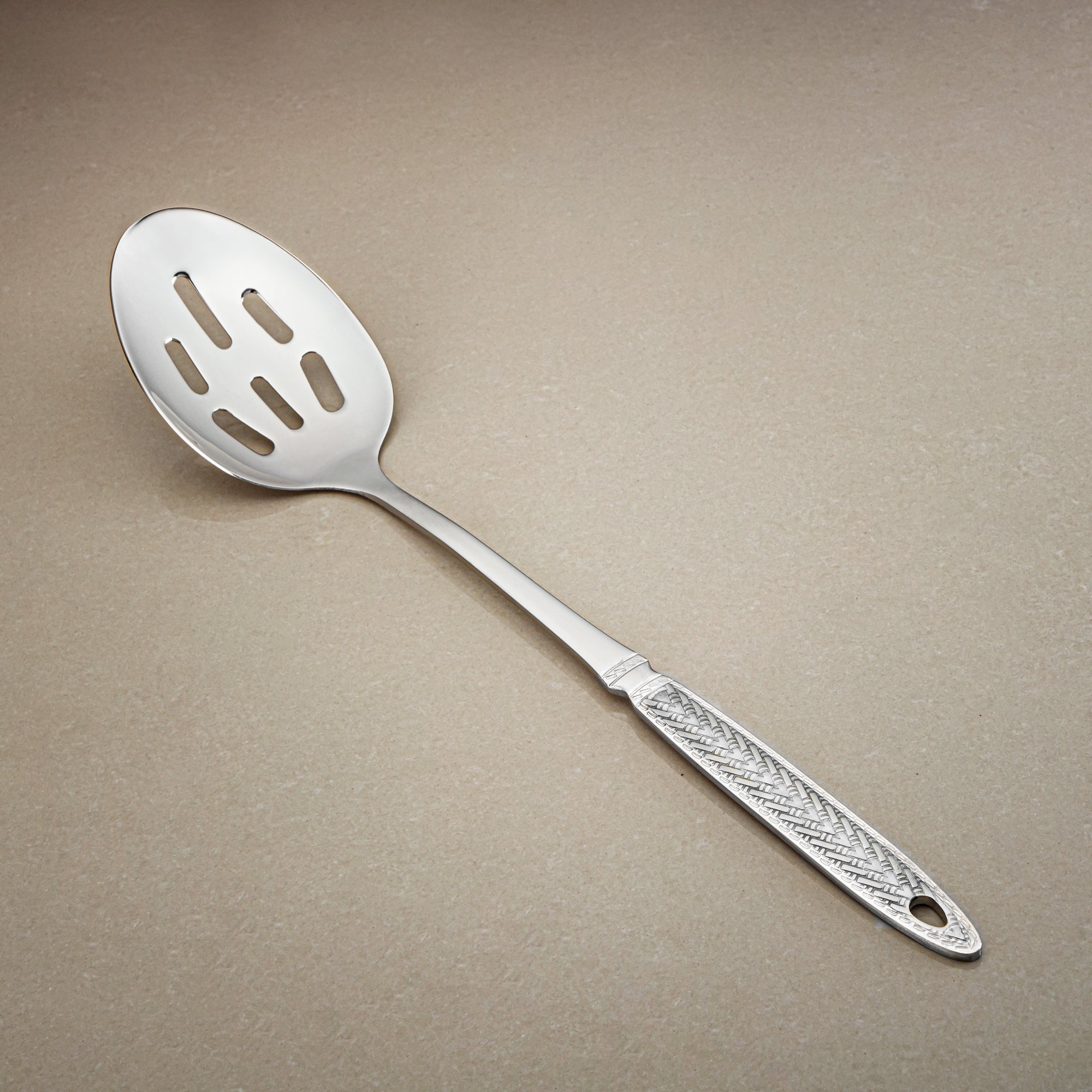 Almarjan Slotted Spoon, Stainless Steel, Silver (CUT0010499) Elegant Flatware