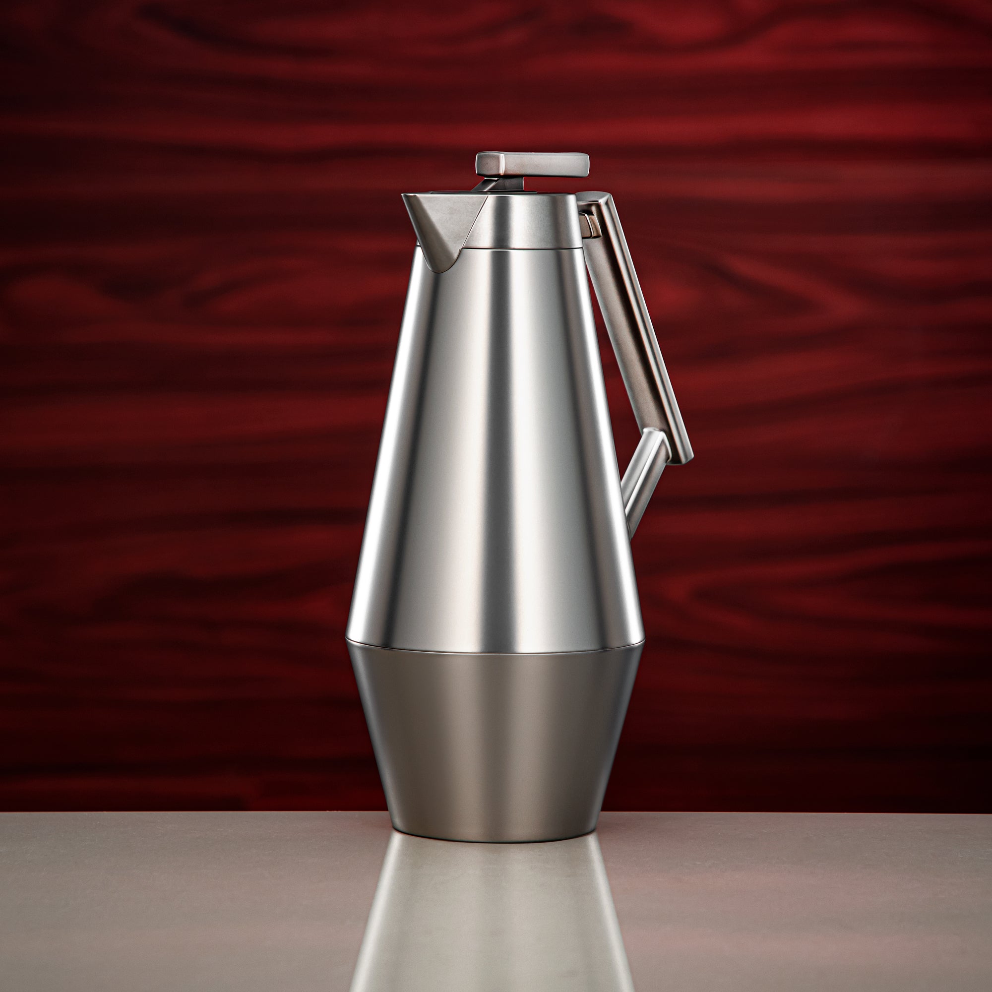 Almarjan Vacuum Flask Set 0.7L & 1L Matt Nickel