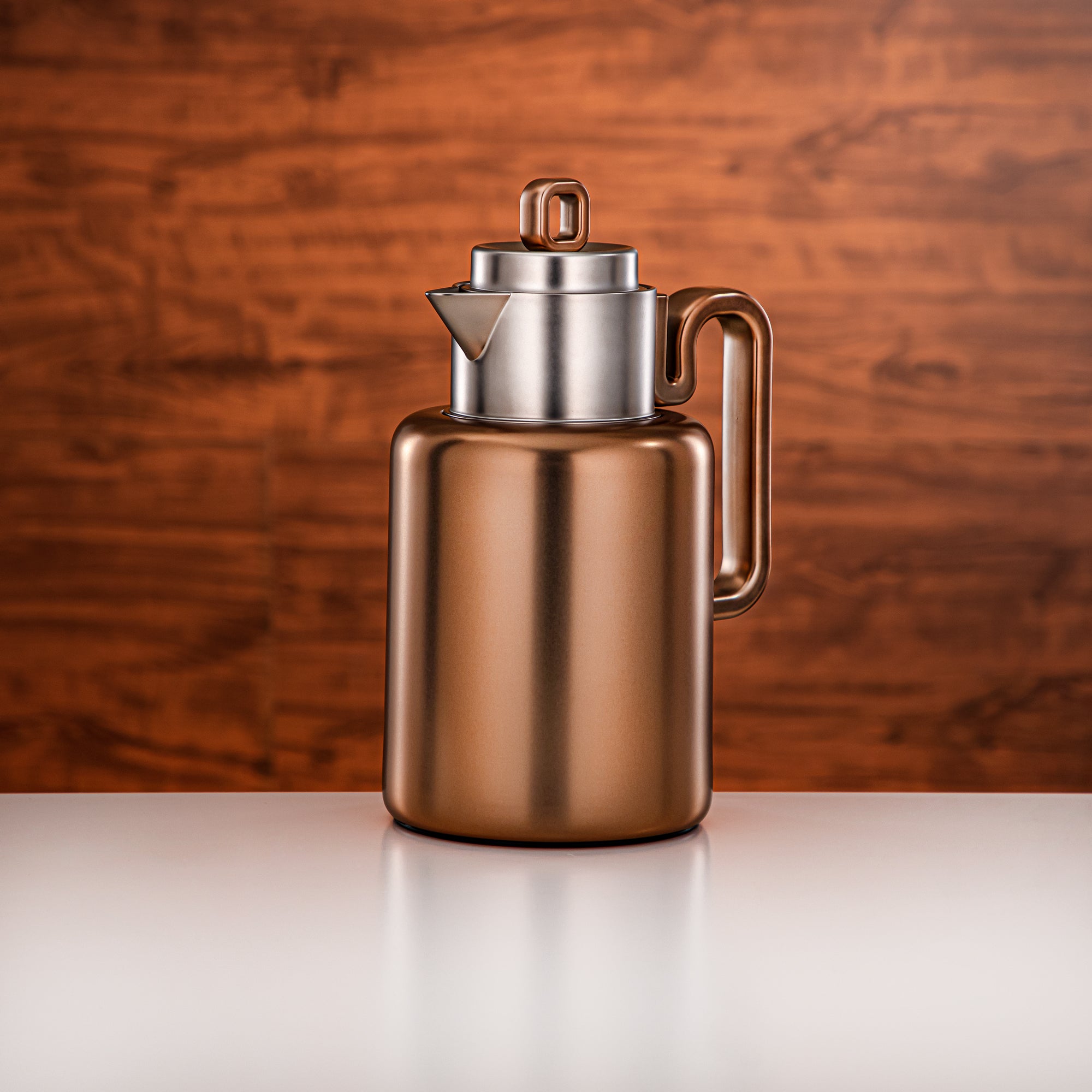 Almarjan Vacuum flask Set 0.5 liter + 1 liter matt rose gold & matt nickel (FG815-050/100 MRG/MNI)
