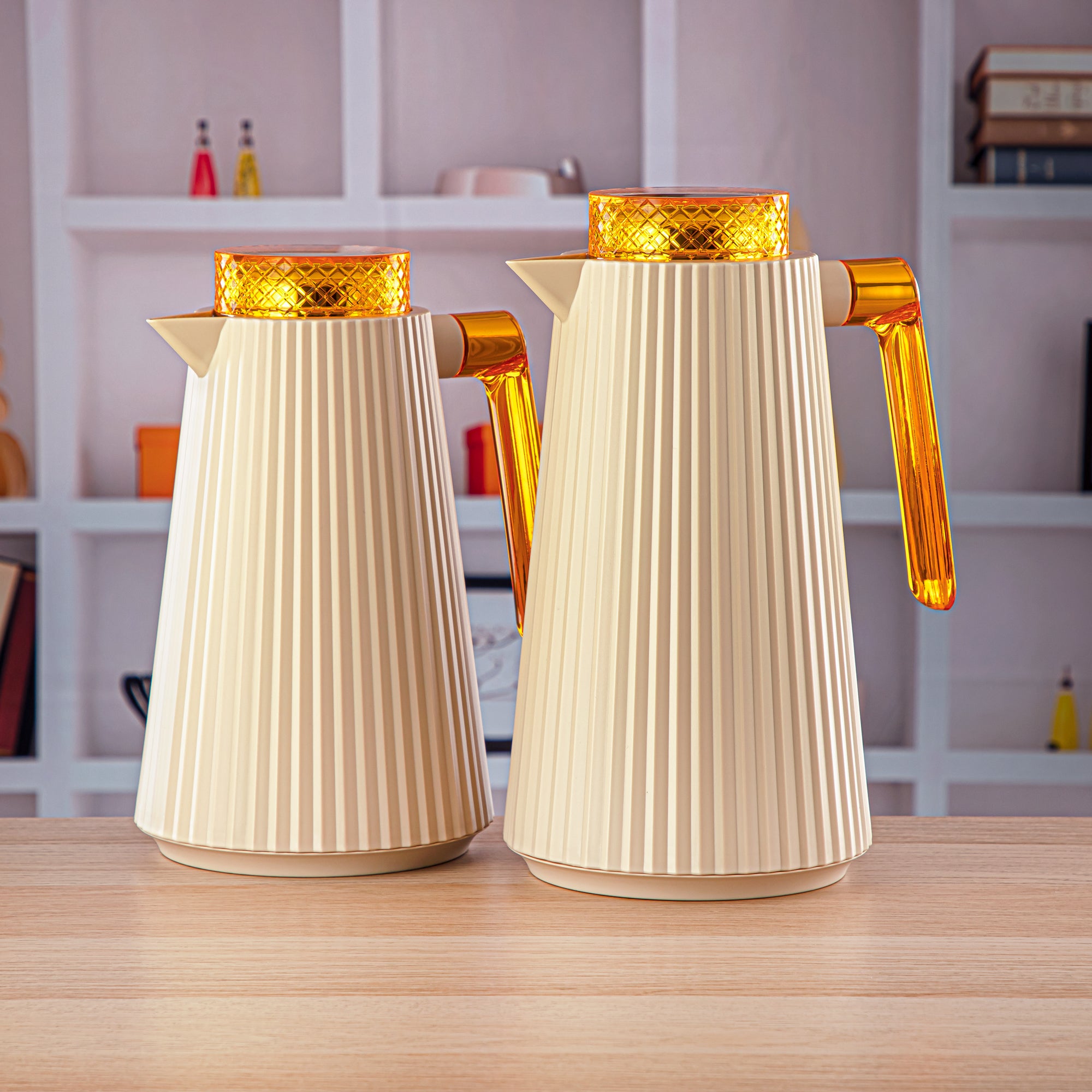 المرجان طقم ترامس قطعتين بيج - GT106-100/130 BG/G/AB