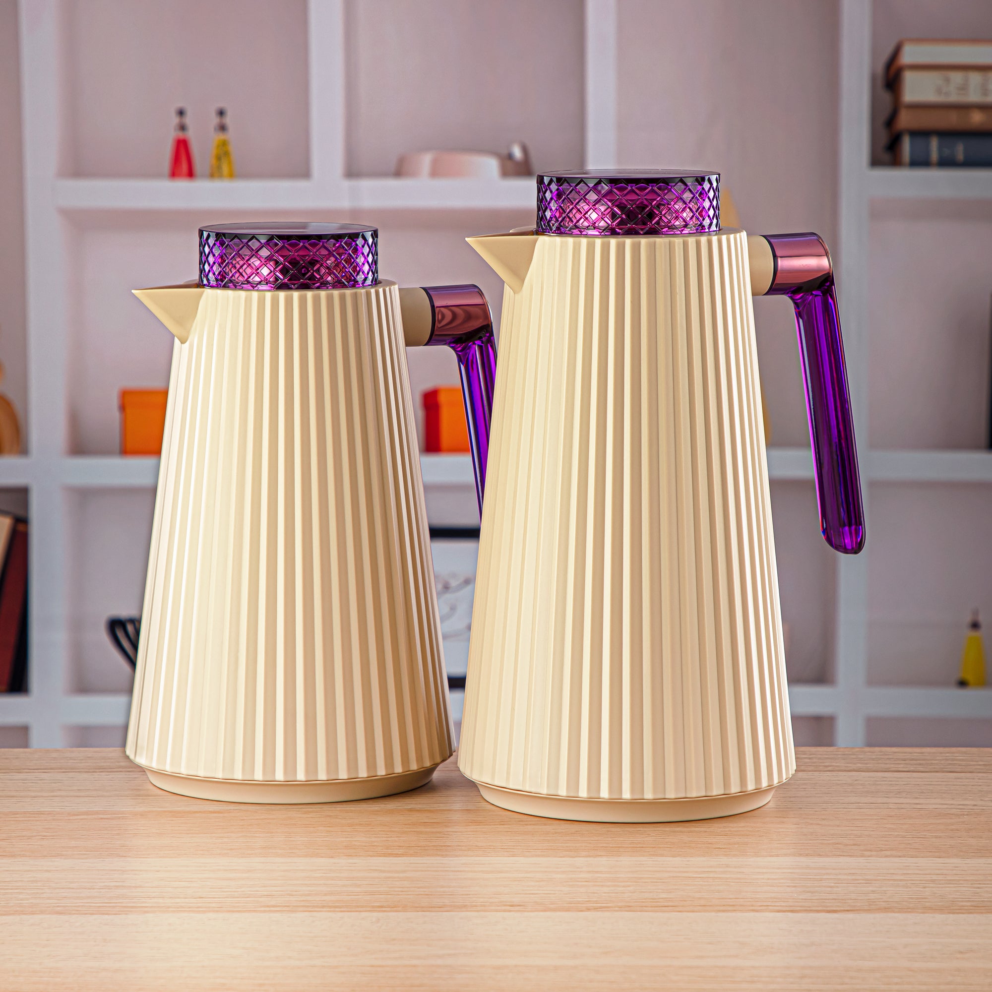 المرجان طقم ترامس قطعتين بيج - GT106-100/130 BG/G/AM