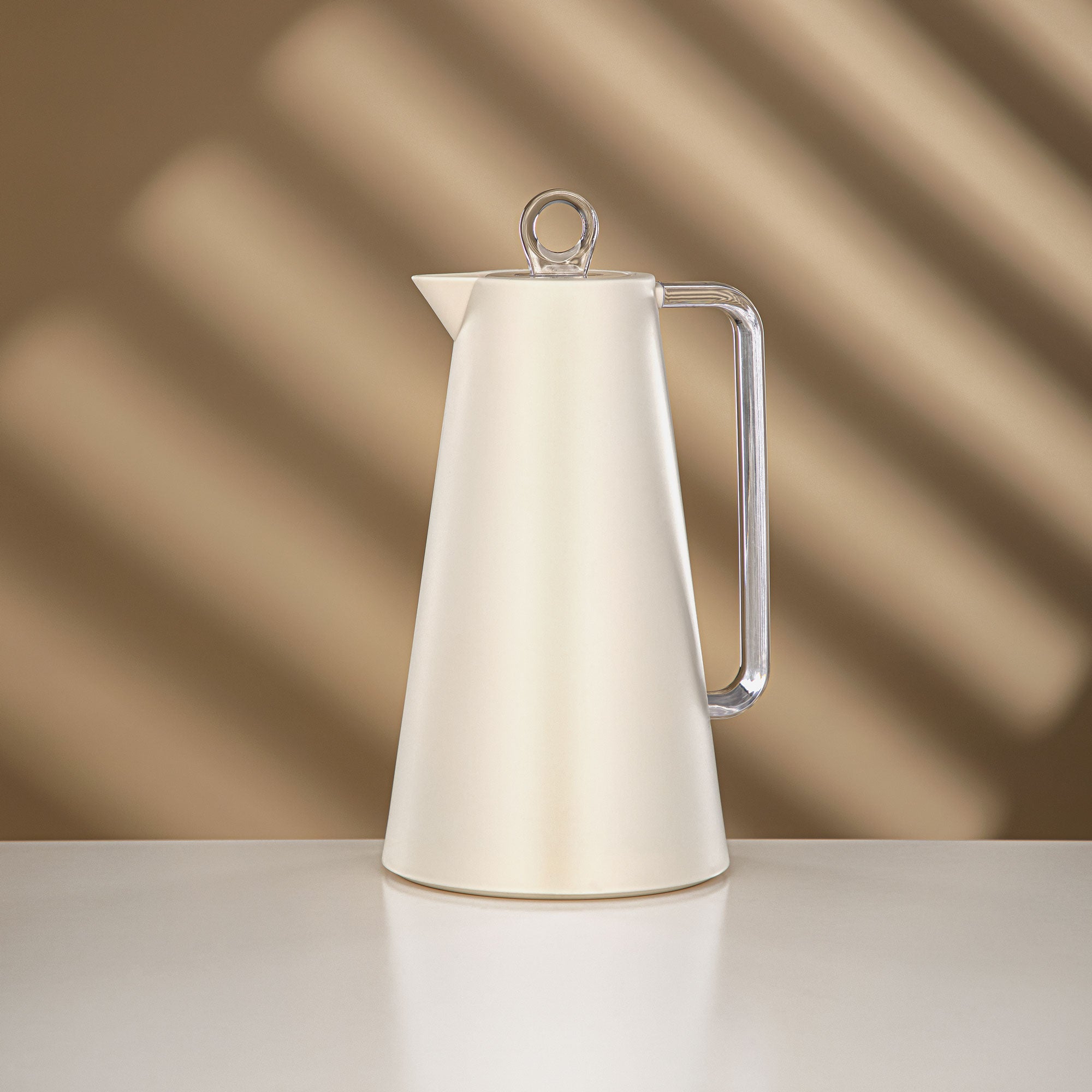 Almarjan Vacuum Flask Set Ivory & Transparent