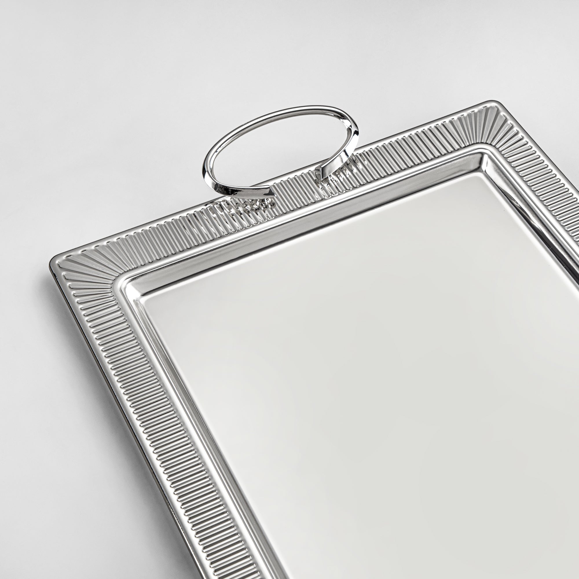 طقم صينية المارجان - 3 قطع، فضي (HT2408019) | رمضان والعيد