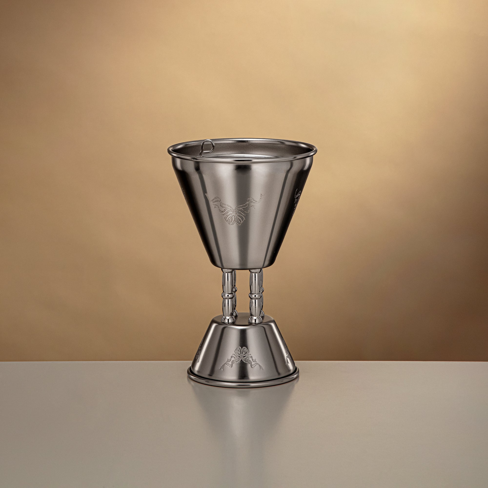 Almarjan 21 CM Incense Burner Matte Nickel - HT2506091