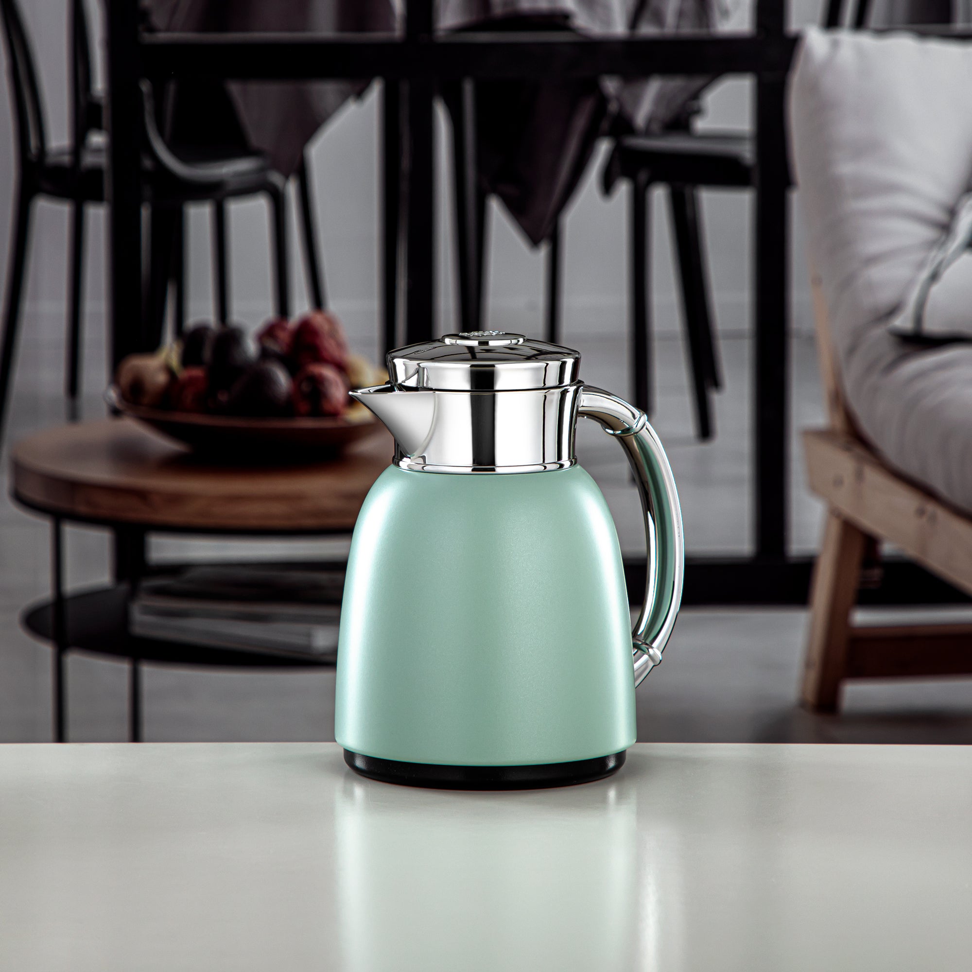 Almarjan Vacuum Flask 0.35L (QVC-0350Q405YZC) - Metal, Light Green | Modern Serveware