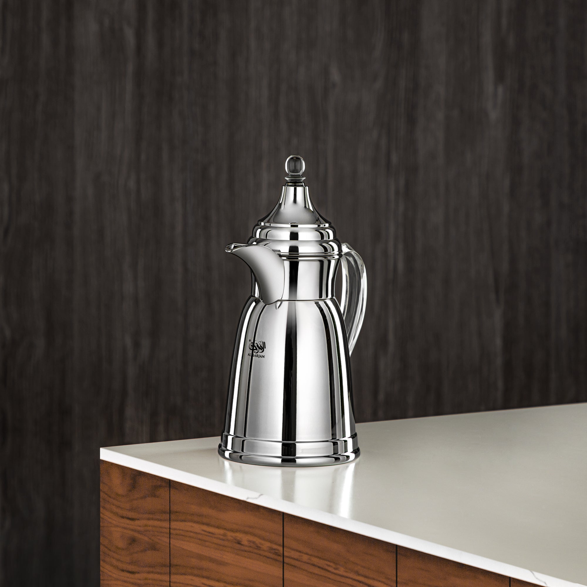 Almarjan 350 ML Stainless Steel Double Wall Flask Silver - SM-2E02-035 C