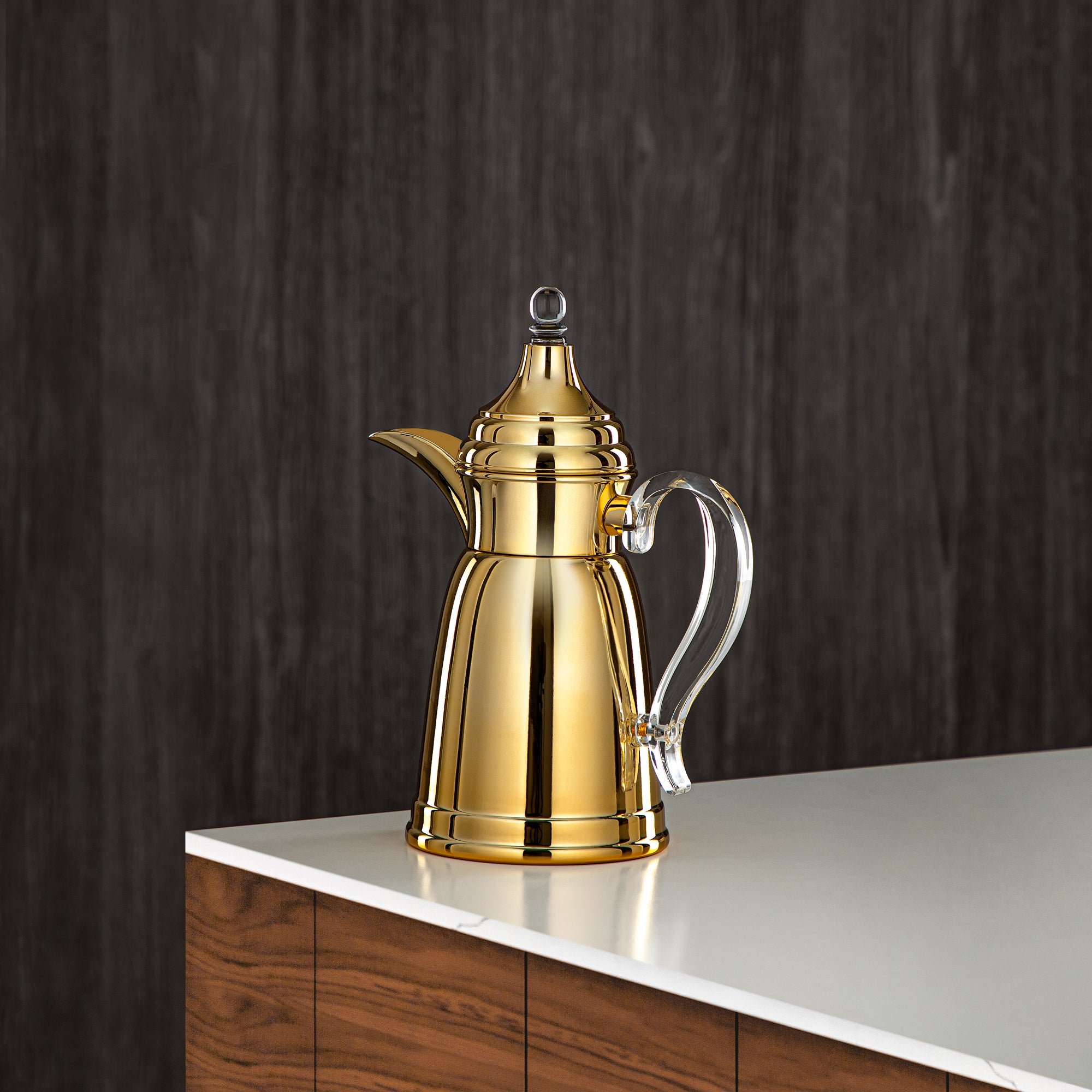 Almarjan 350 ML Stainless Steel Double Wall Flask Gold - SM-2E02-035 G