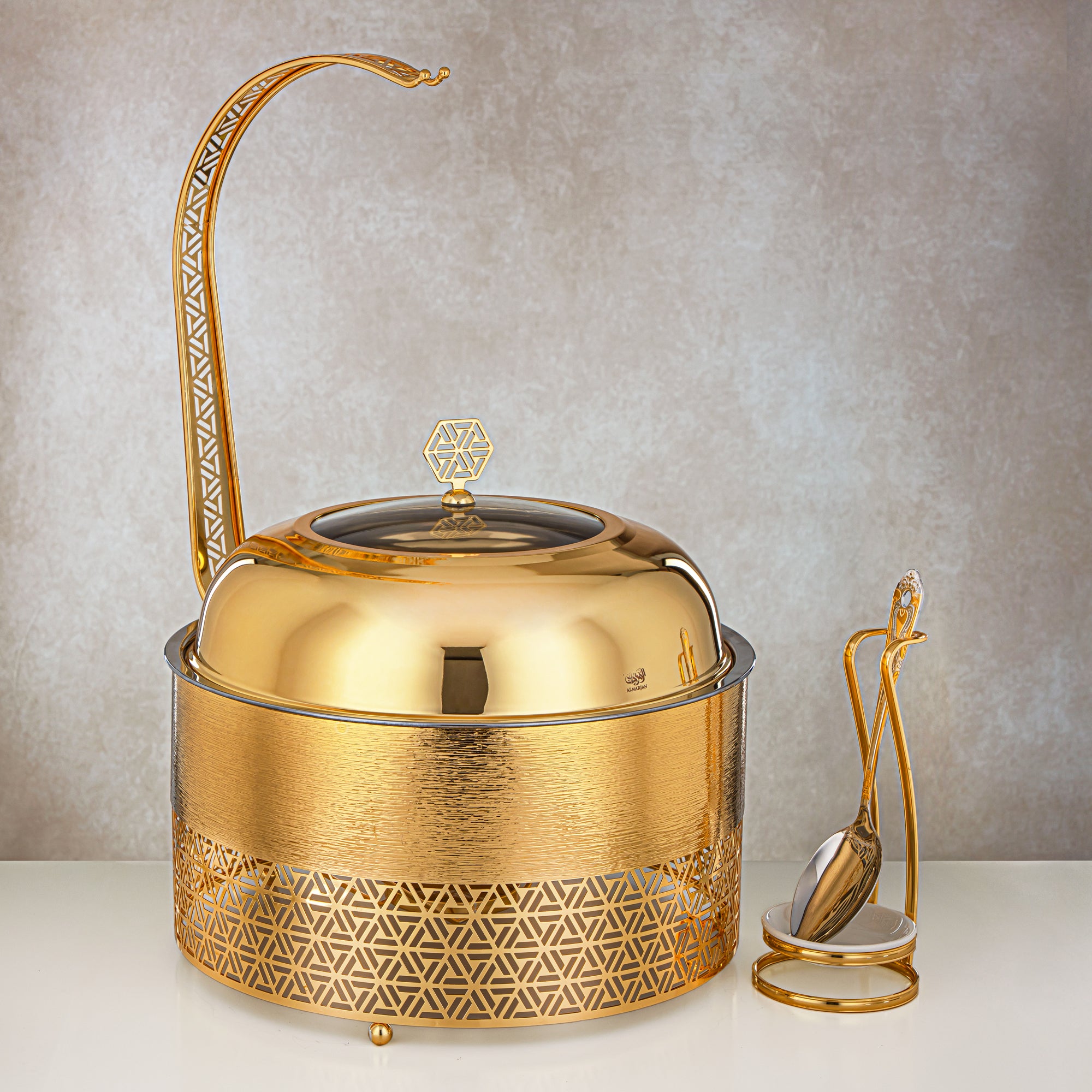 Almarjan 6500 ML Chafing Dish Gold - STS0013205