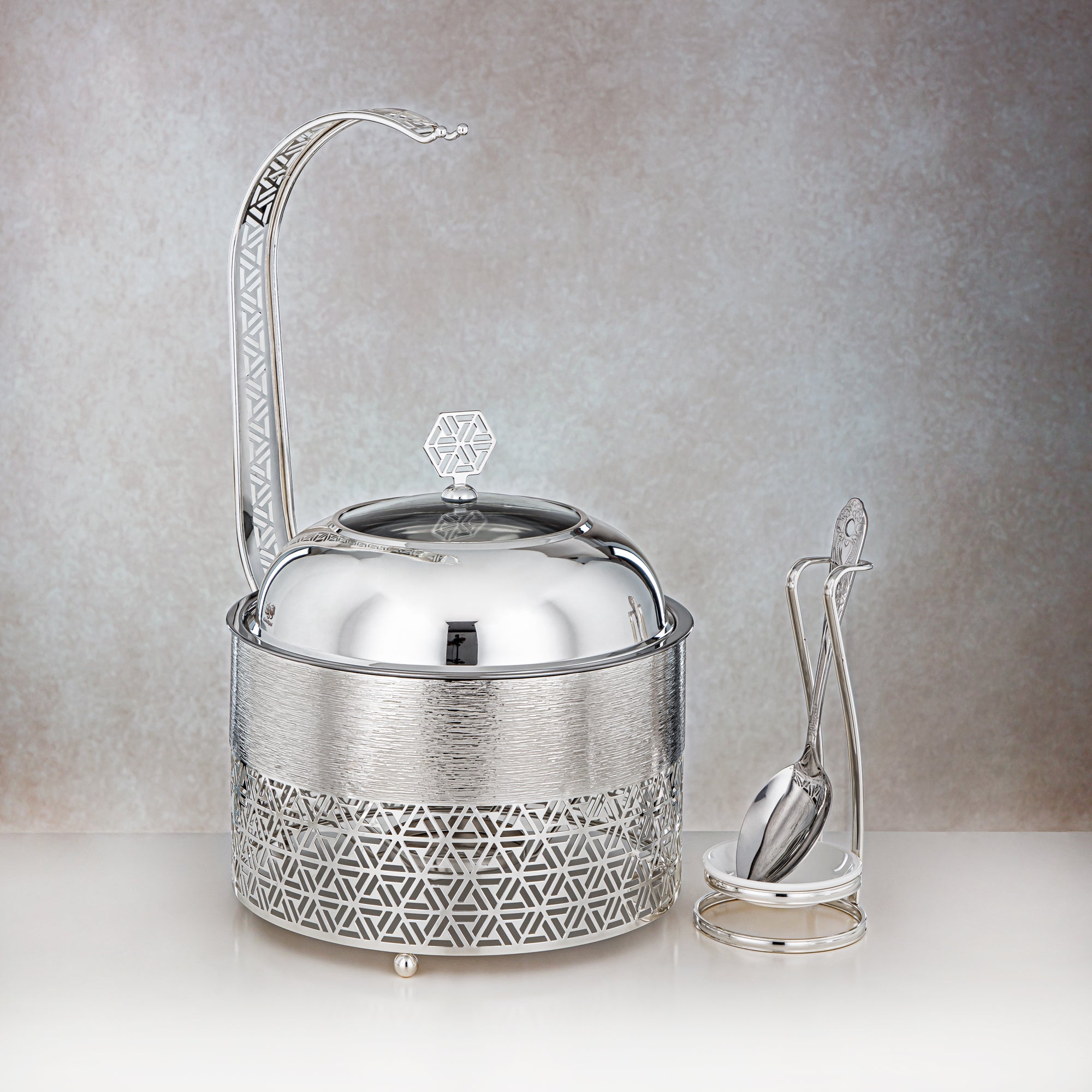 Almarjan 3000 ML Chafing Dish Silver - STS0013207