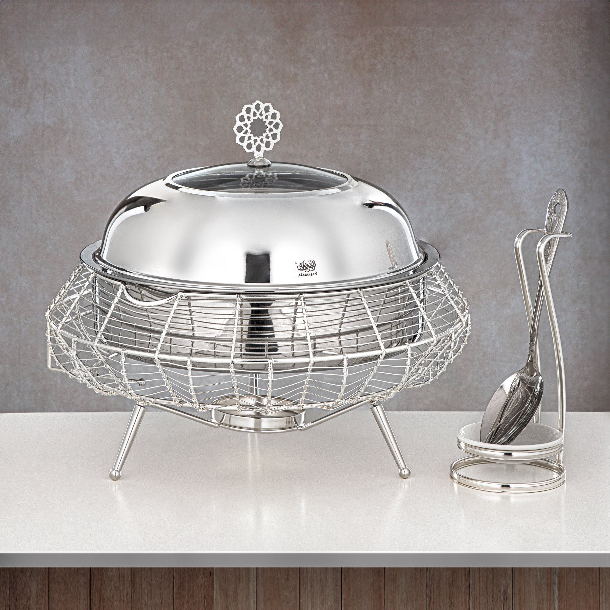 Almarjan 4000 ML Chafing Dish Silver - STS0013244