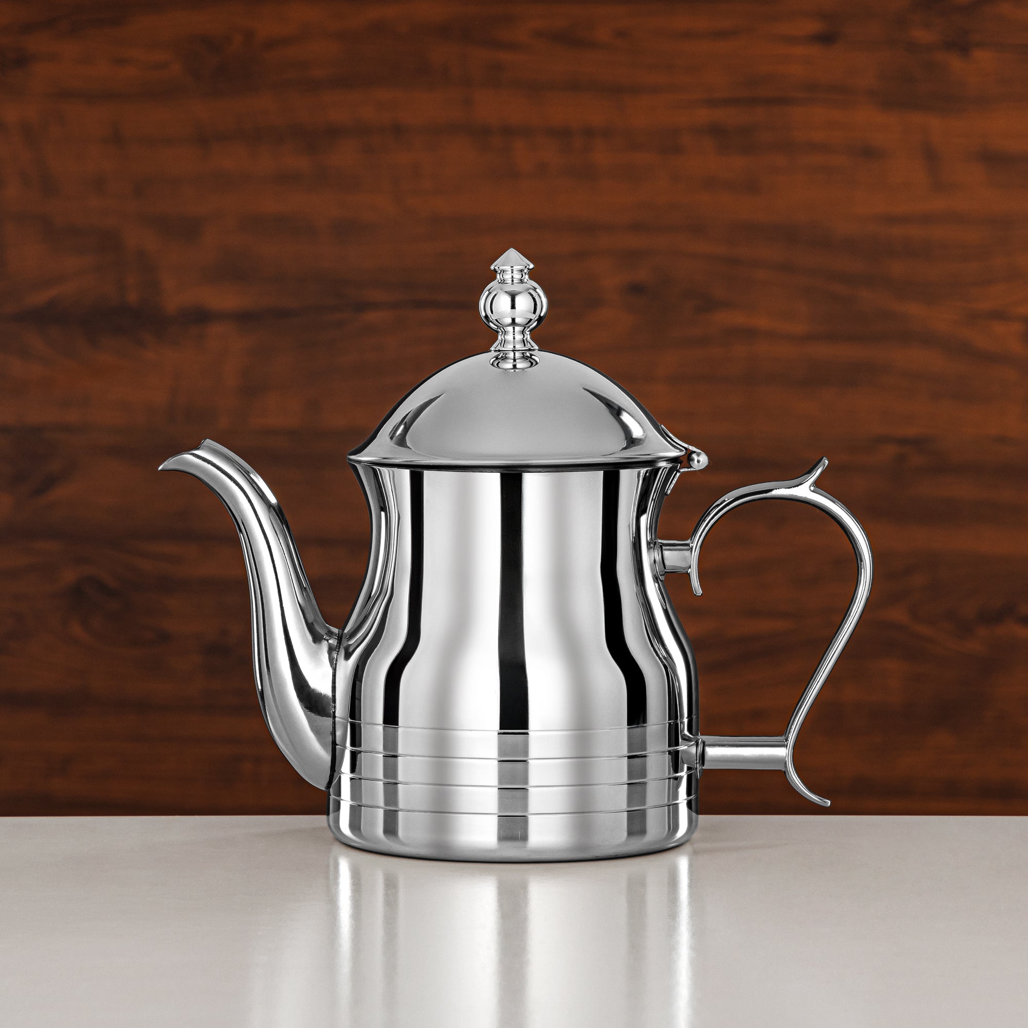 Almarjan Teapot 35oz Silver – Elegance