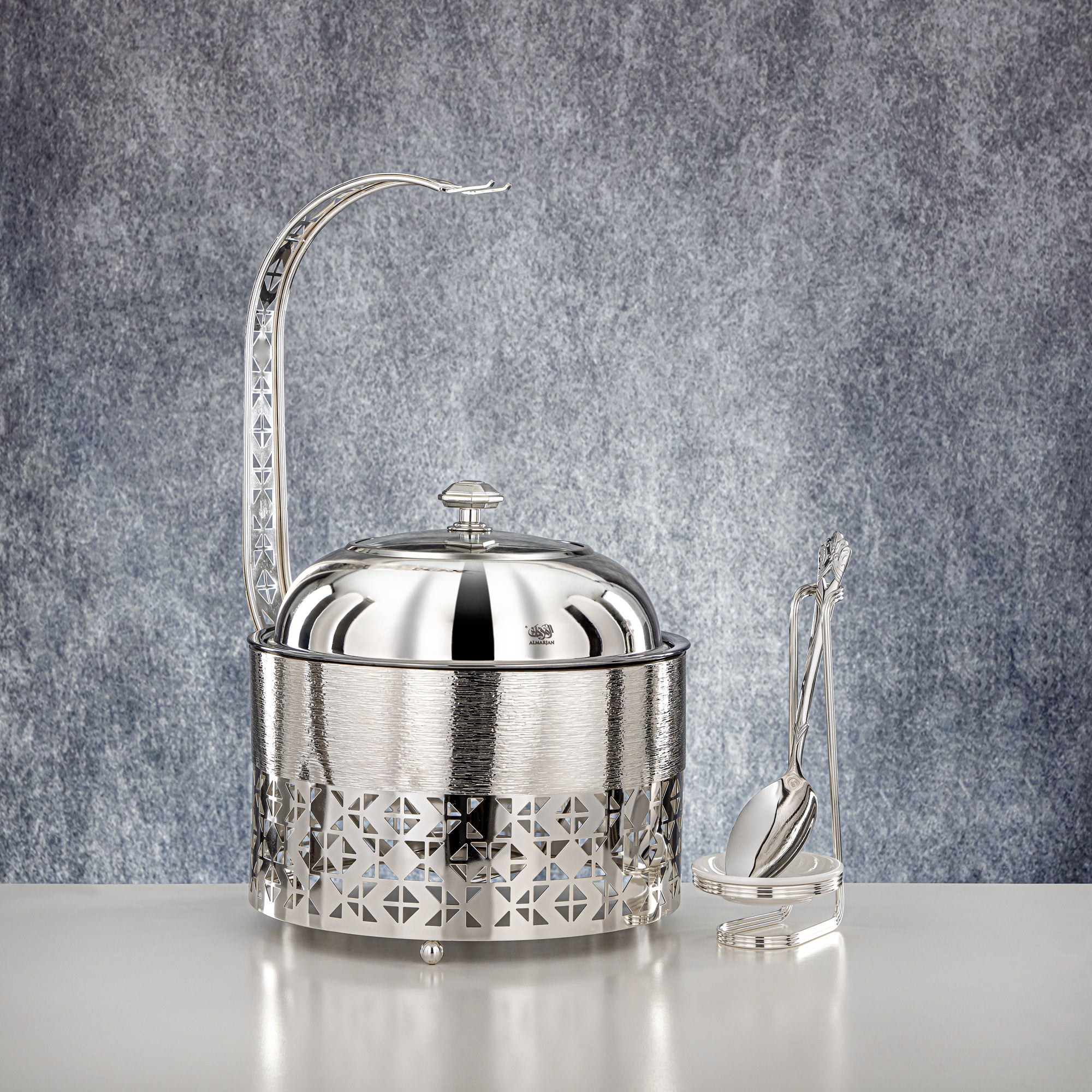 Almarjan 3000 ML Chafing Dish Silver - STS0013337