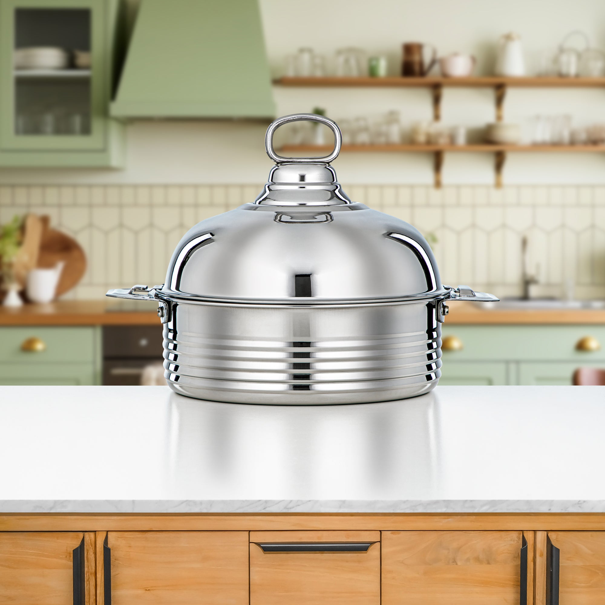 حرارات المرجان 25 سم من مجموعة ديوان ستانلس ستيل - H24P19