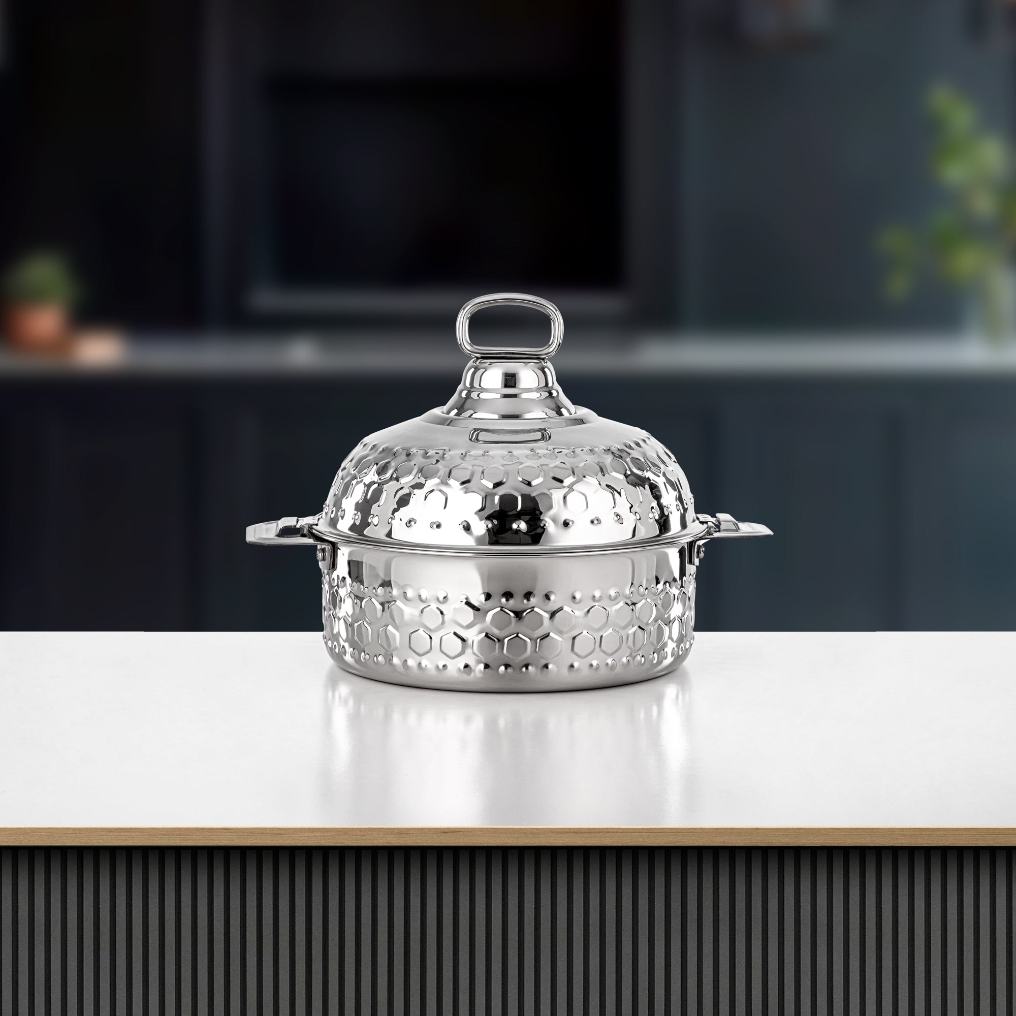 Almarjan Hot Pot 25cm Silver – Diwan Collection