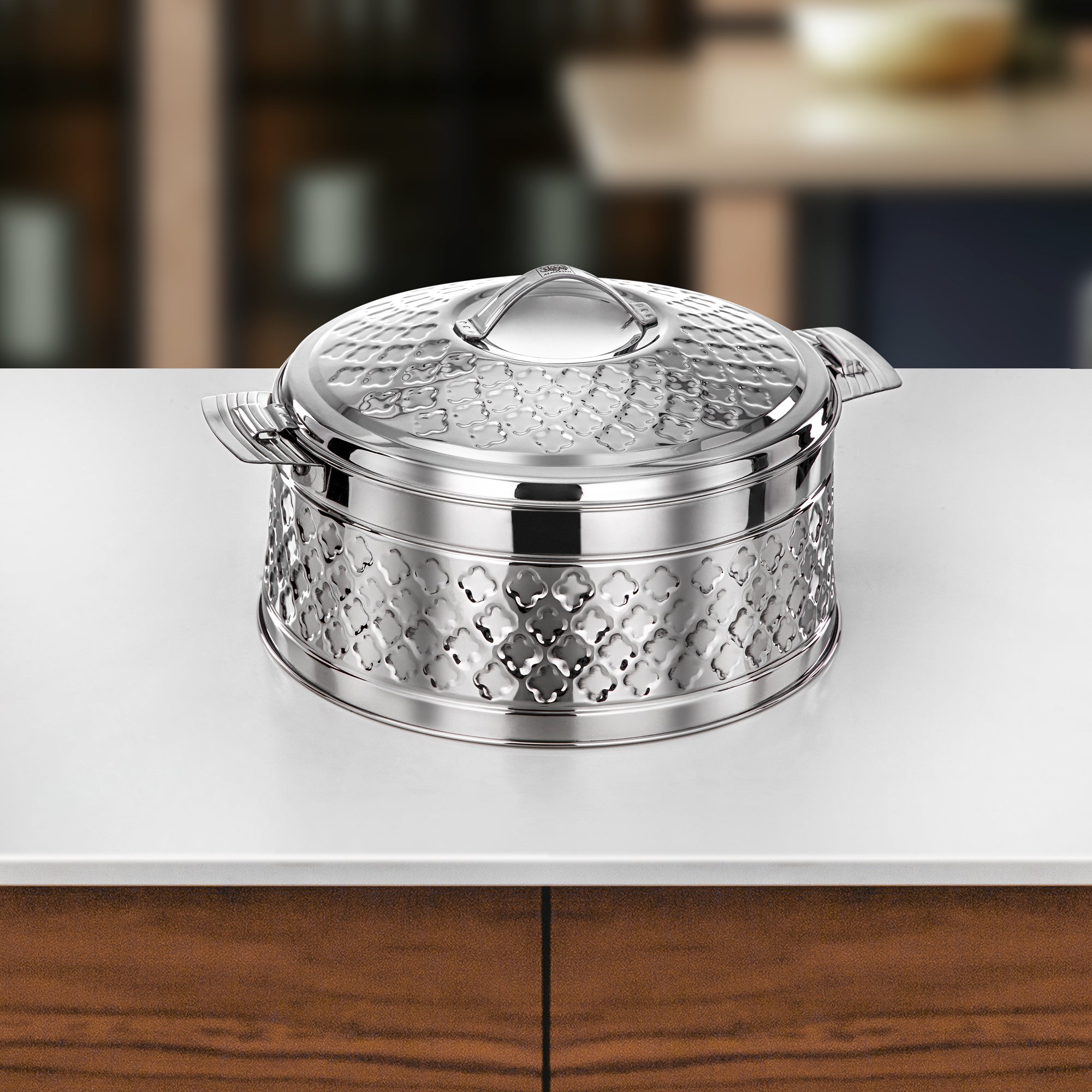 Almarjan Hot Pot Set Stainless steel, Insulated 4 pcs (3L/4L/6L/9L) Silver (H25M11)