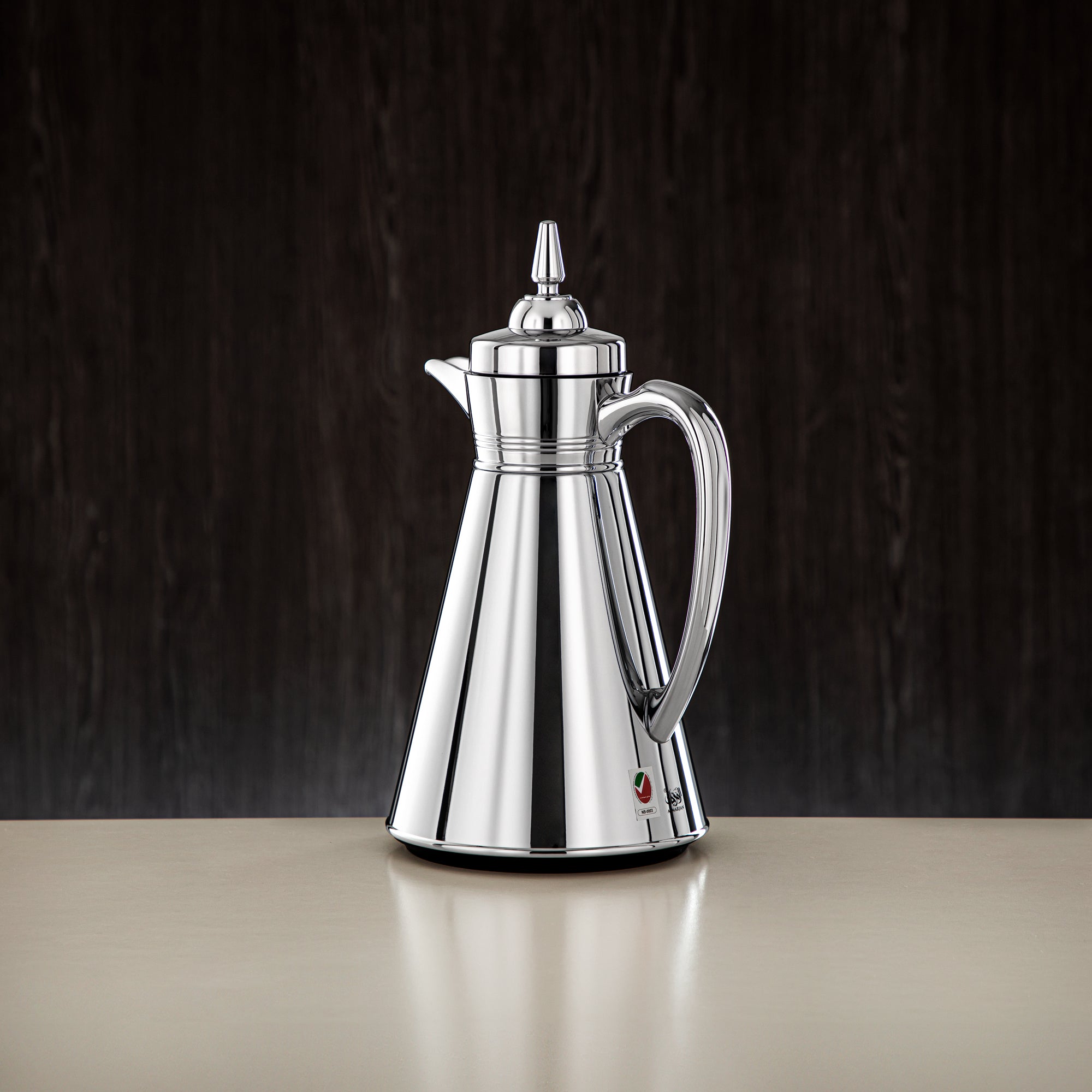 Almarjan Vacuum Flask Set, 0.7L + 1L, Silver (UBC-A0700/B1000 C) - Ramadan Serveware