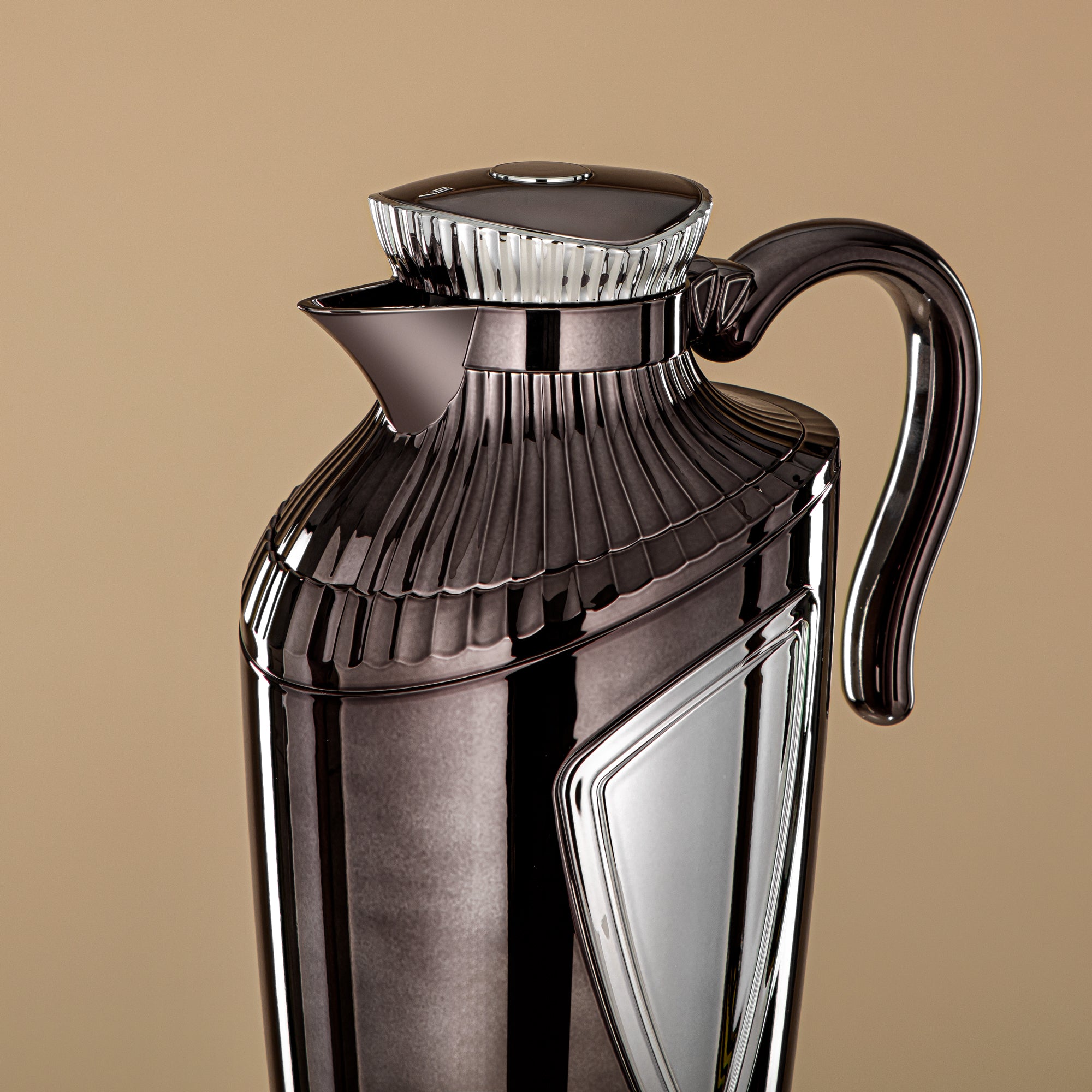 Almarjan 2 Pieces Vacuum Flask Set Gunmetal & Silver - UWP-0700/1000 E10C