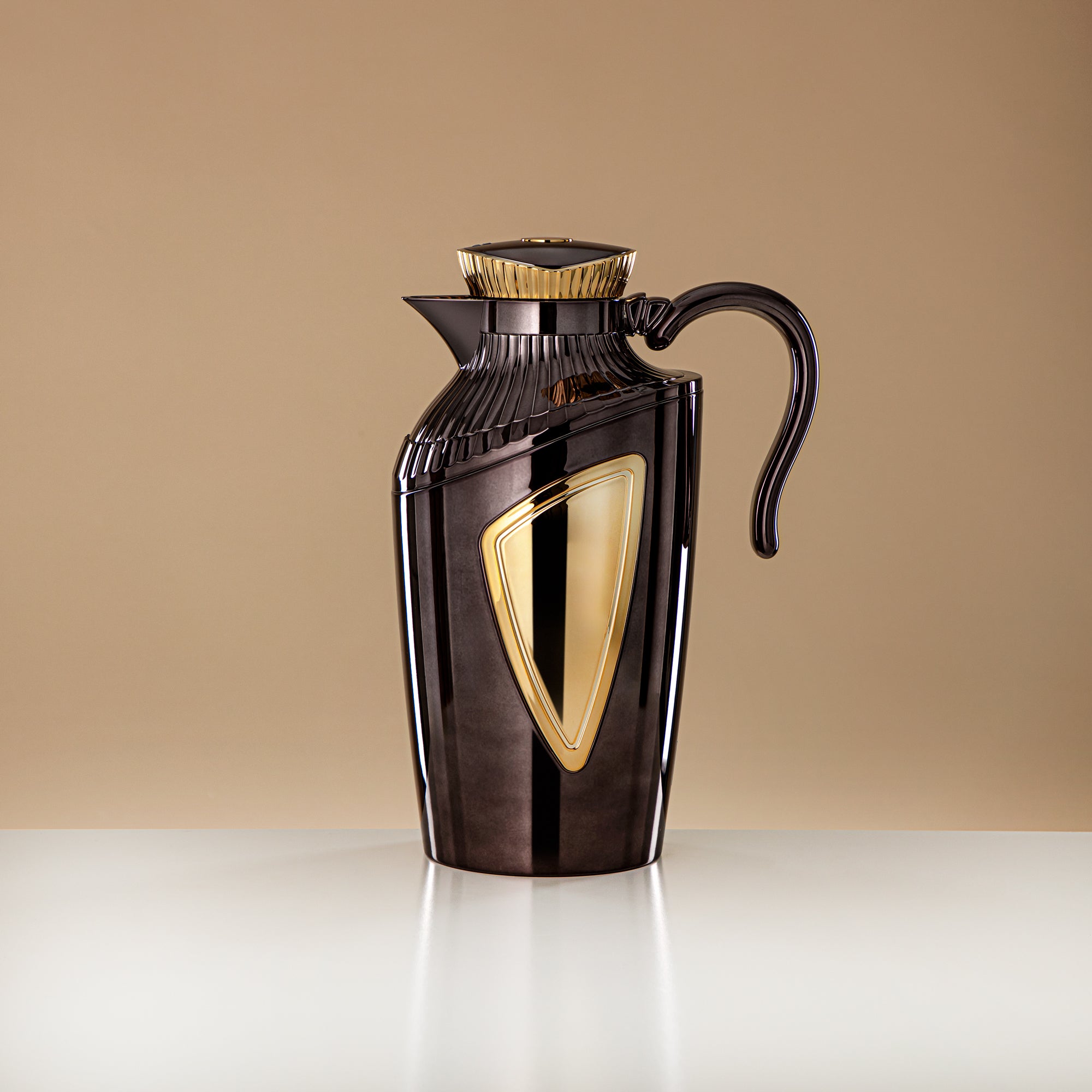 Almarjan 2 Pieces Vacuum Flask Set Gunmetal & Gold - UWP-0700/1000 E10C95