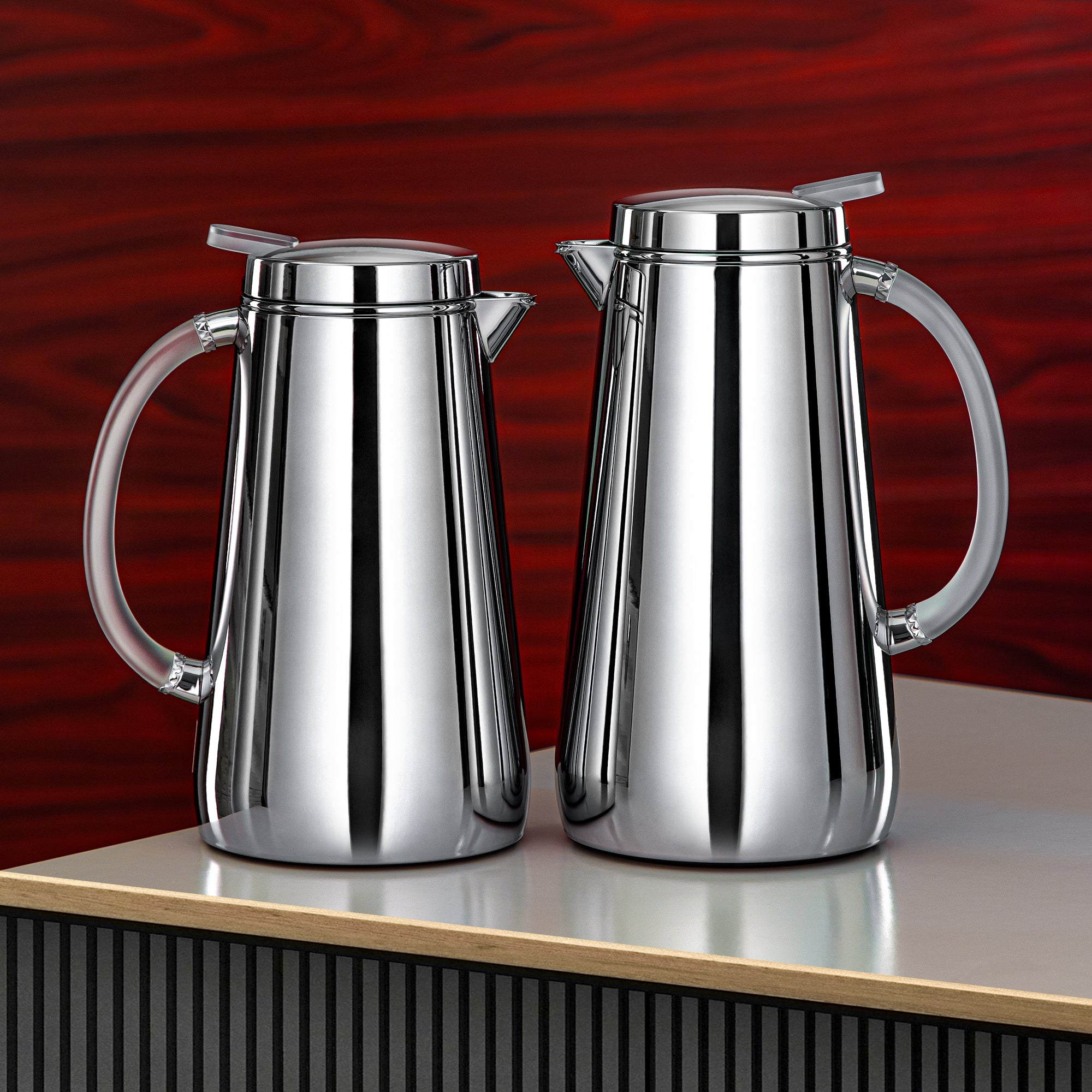 Almarjan Vacuum Flask Set Silver – Ramadan & Gatherings