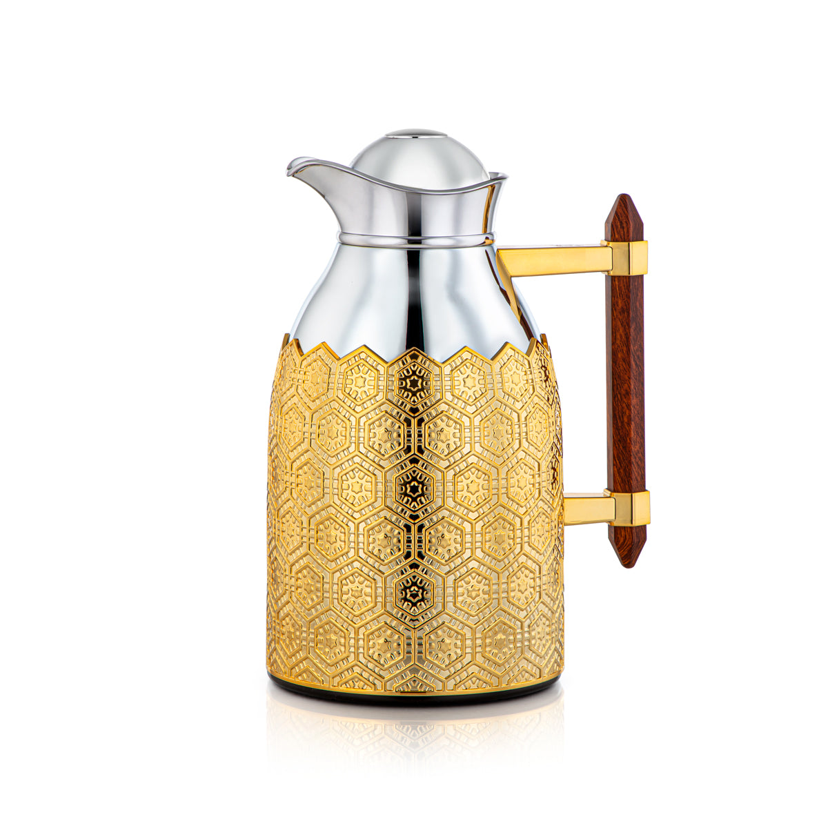 Almarjan 2 Pieces Vacuum Flask Set Silver & Gold - CBL + CBM-CEN