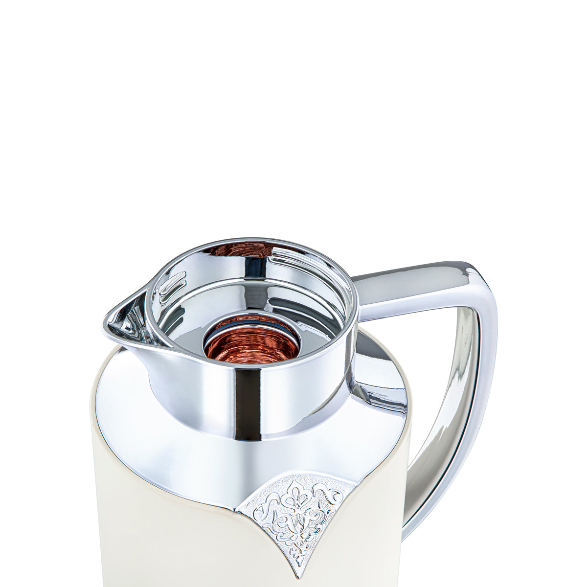 Almarjan 2 Pieces Vacuum Flask Set Ivory & Silver - FG201-070/100 MIV/C