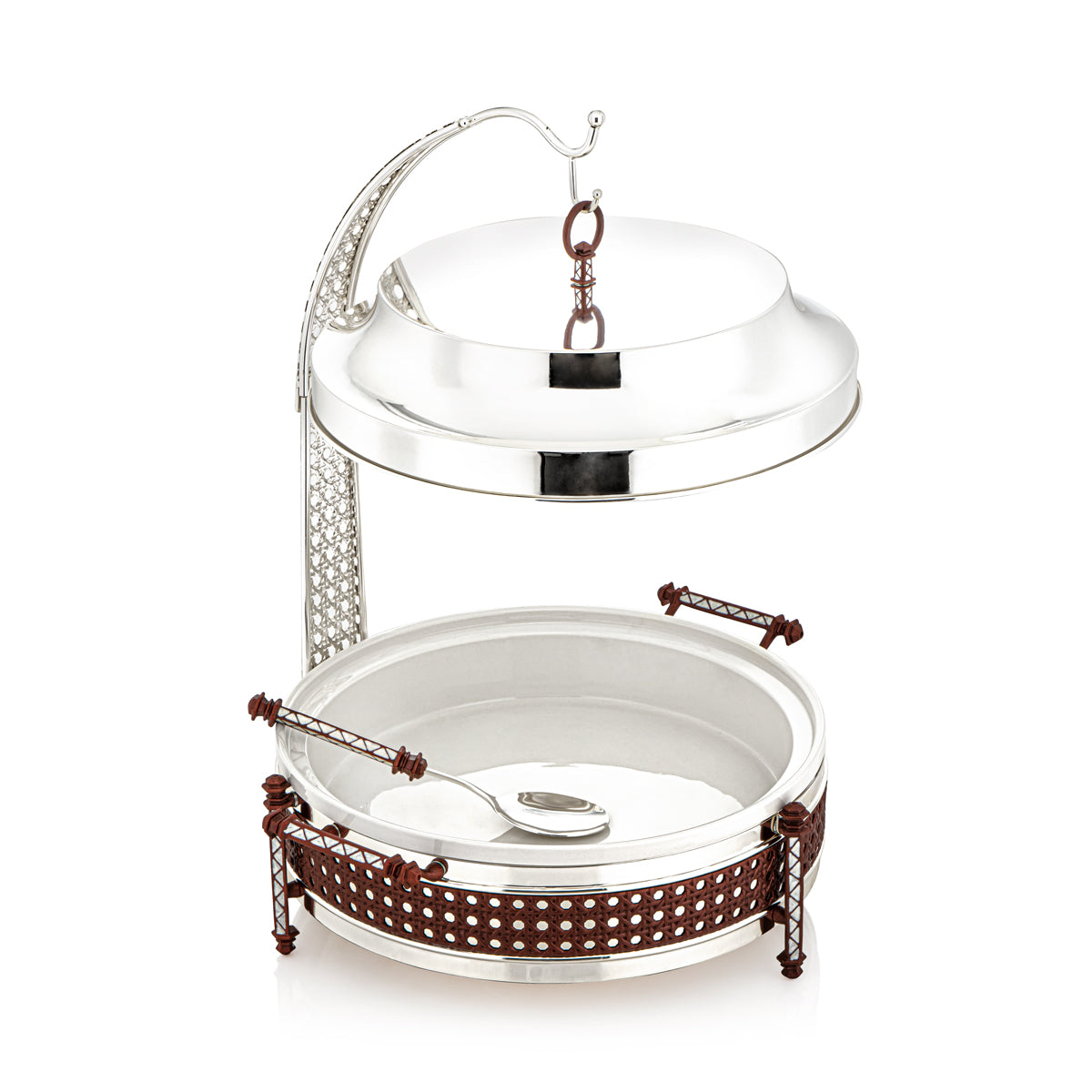 Almarjan 3500 ML Al Waha Collection Food Warmer Silver - FW01-SCN-L