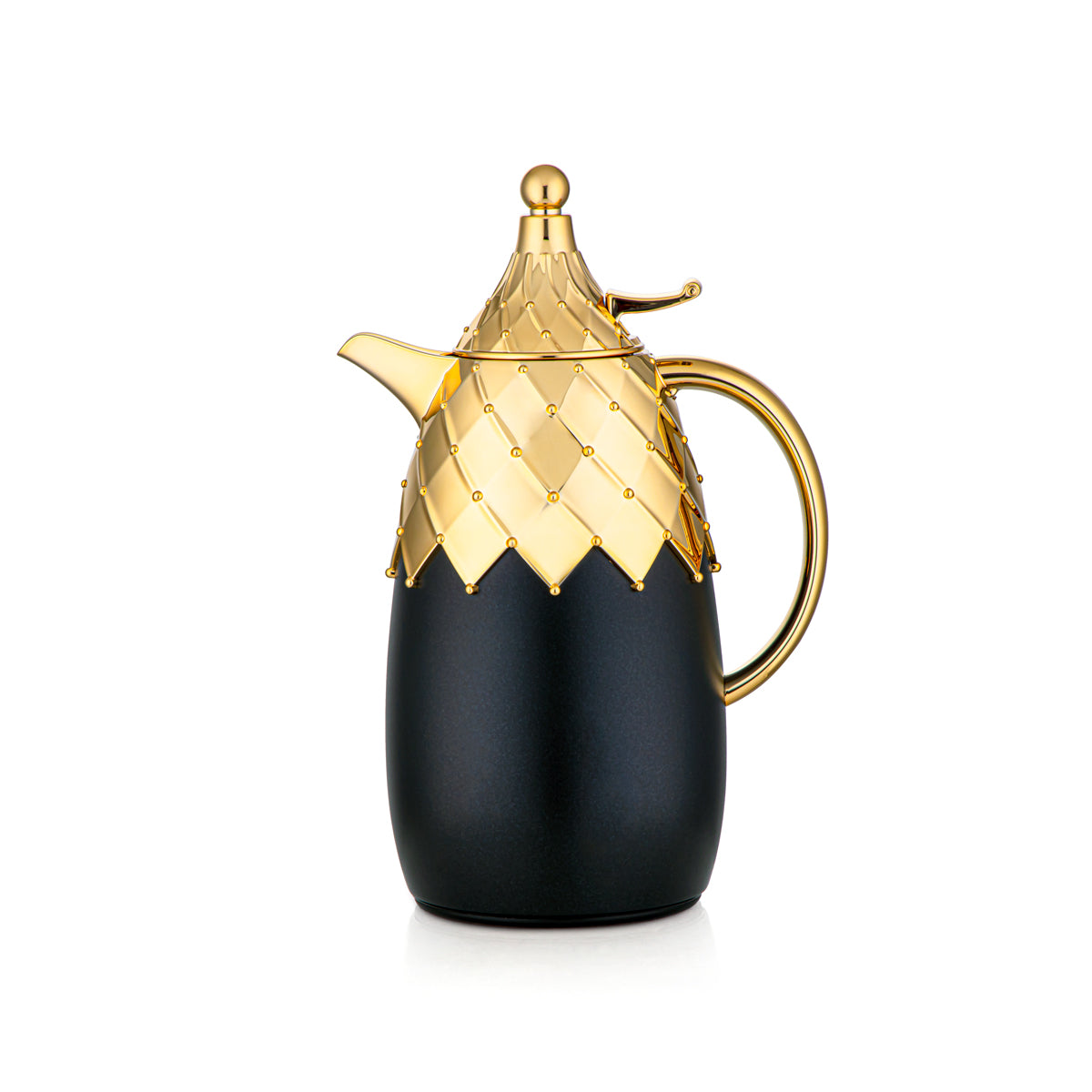 Almarjan 2 Pieces Vacuum Flask Set Black & Gold - PZC-0700/1000Q75YC95