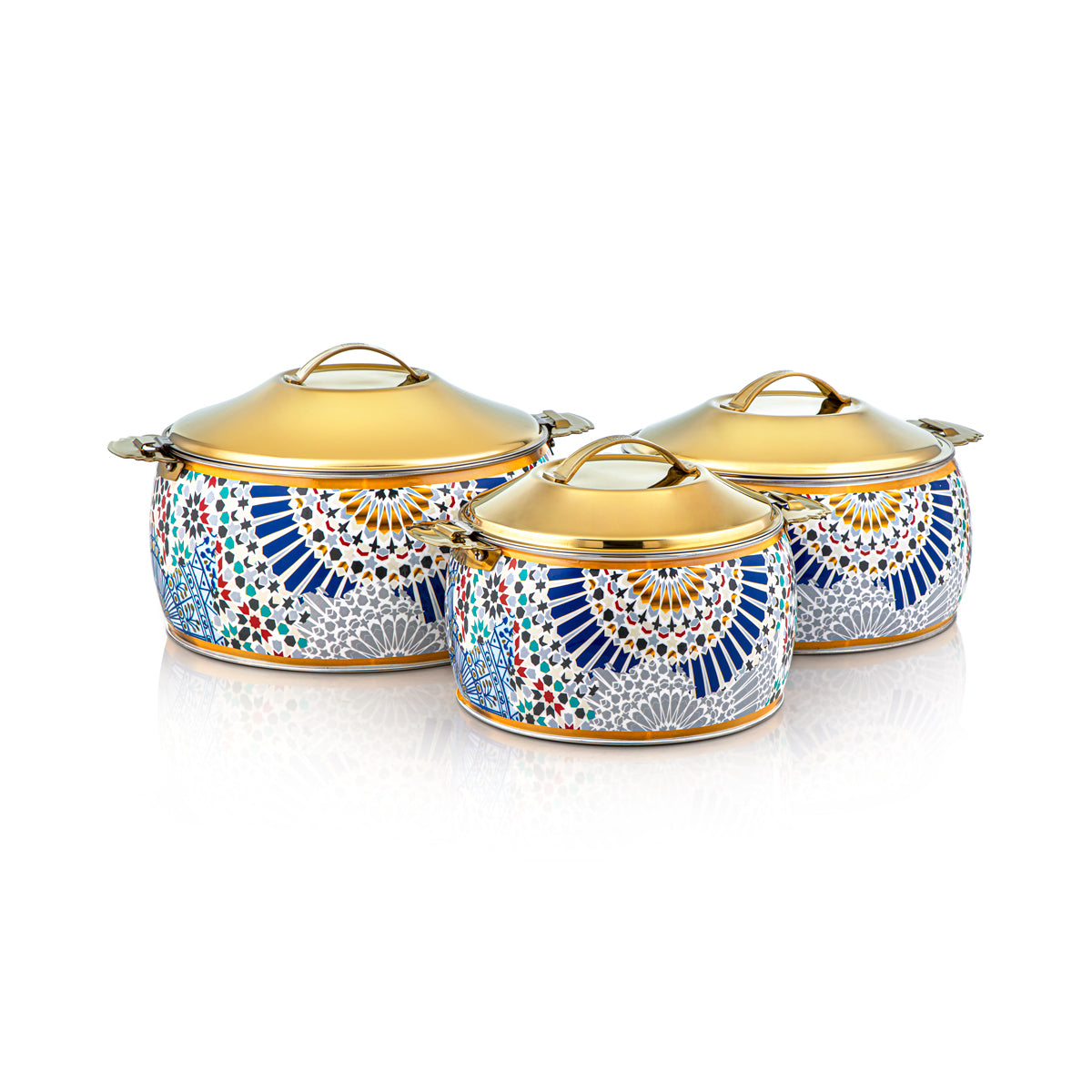 Almarjan 3 Pieces Fonon Collection Stainless Steel Hot Pot - H23SHF1