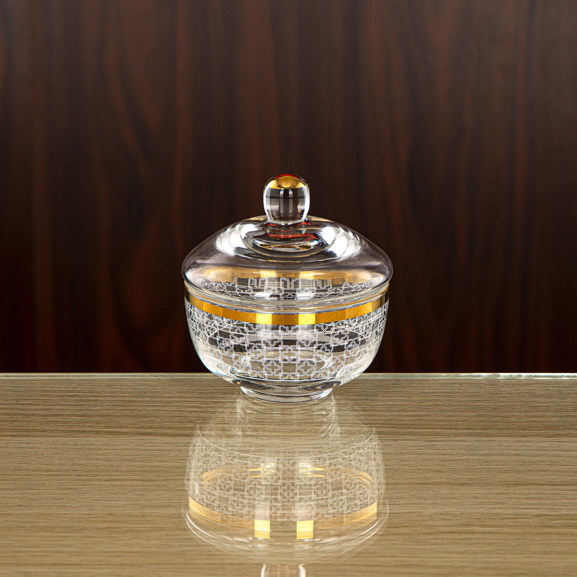 Almarjan 9.5 CM Glass Sugar Bowl - 0137T-SZH