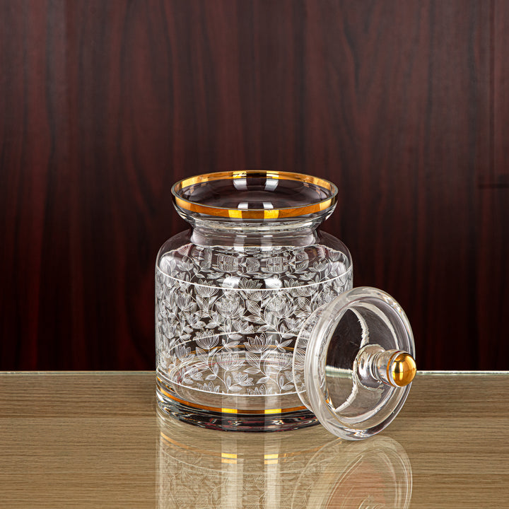 Almarjan 800 ML Glass Candy Bowl - 0186T-SYE