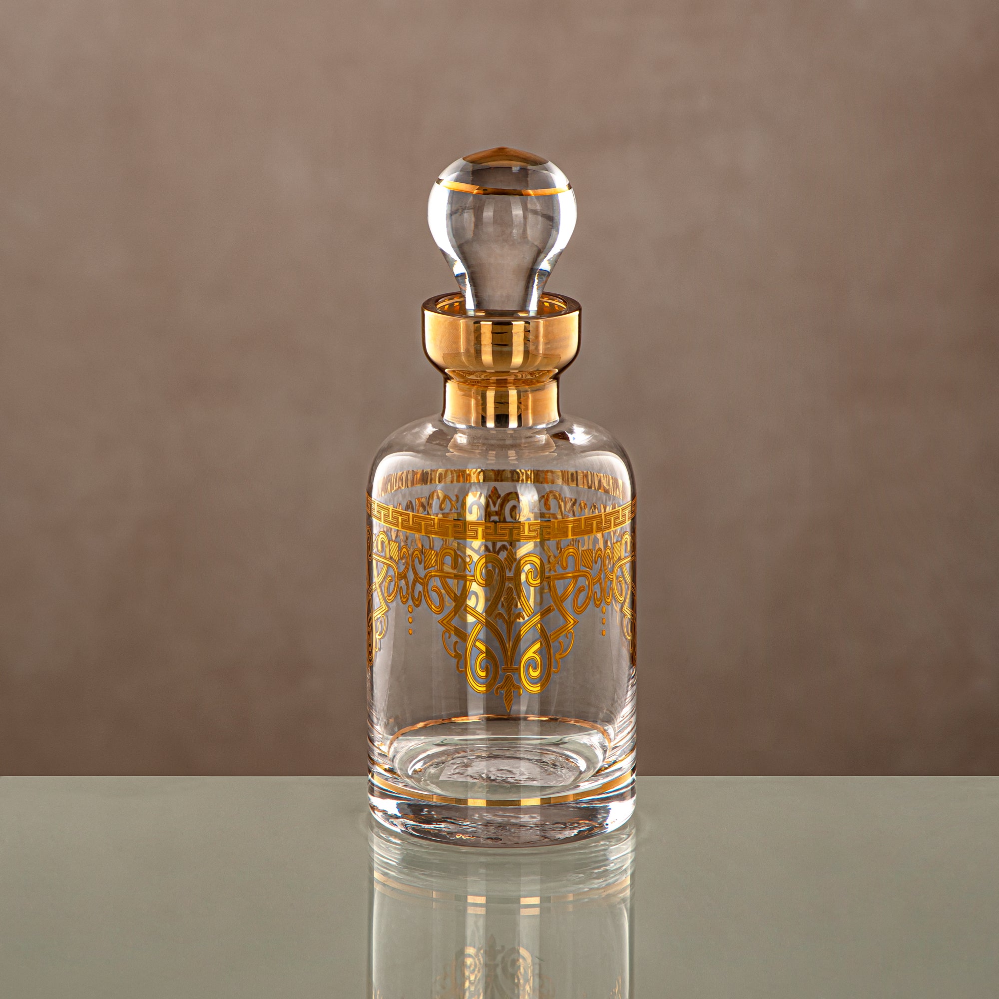 Almarjan Perfume Bottle Clear & Gold 29 tola (0863P-YCS-GLD) Gatherings, special occasions, Ramadan, eid
