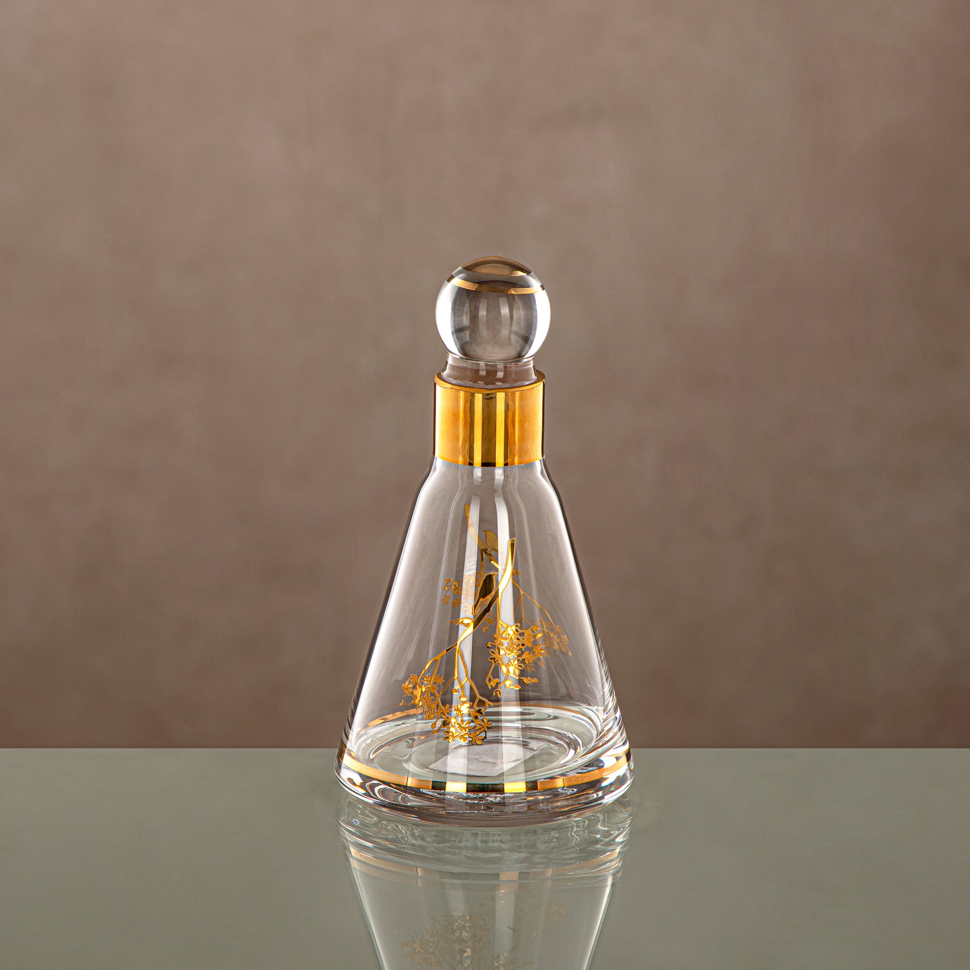 Almarjan Perfume Bottle Clear & Gold 14 tola (0864P-XQZT-GLD) Gatherings, special occasions, Ramadan, eid