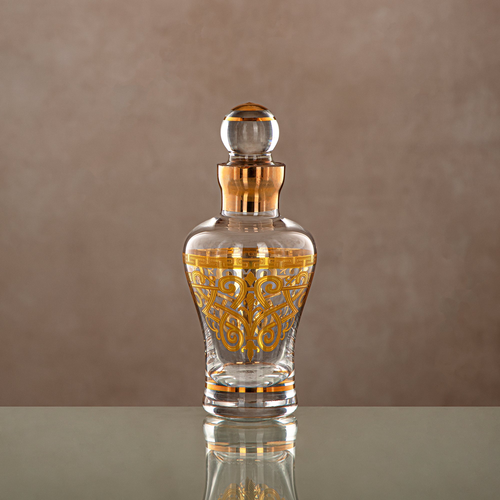 Almarjan Perfume Bottle Clear & Gold 12.5 tola (0865P-YCS-GLD) Gatherings, special occasions, Ramadan, eid