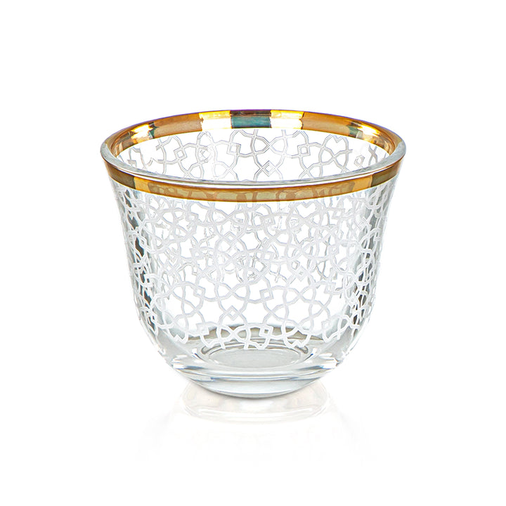 Almarjan 50 ML Glass Cawa Cup - 1013B-HEX