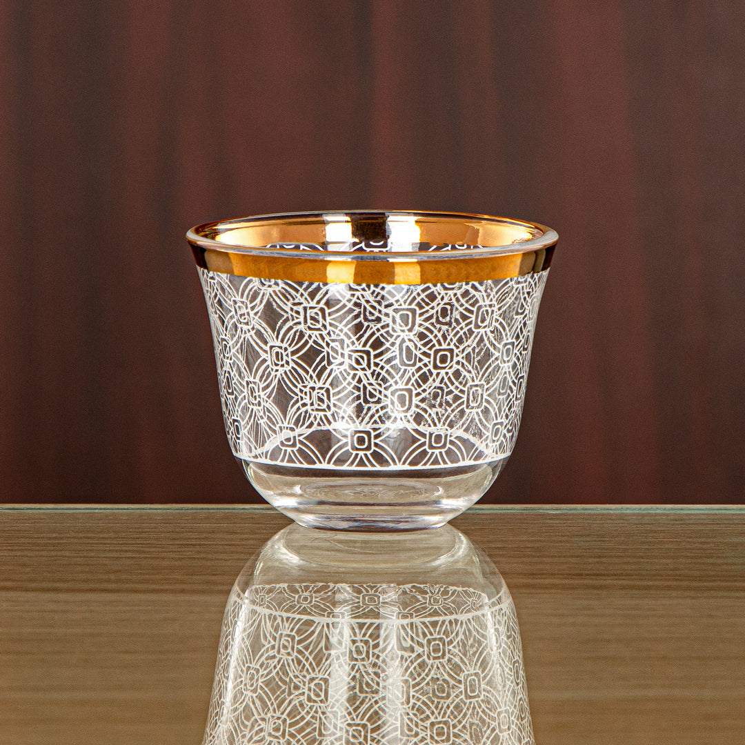 Almarjan 50 ML Glass Cawa Cup - 1013B-SFY