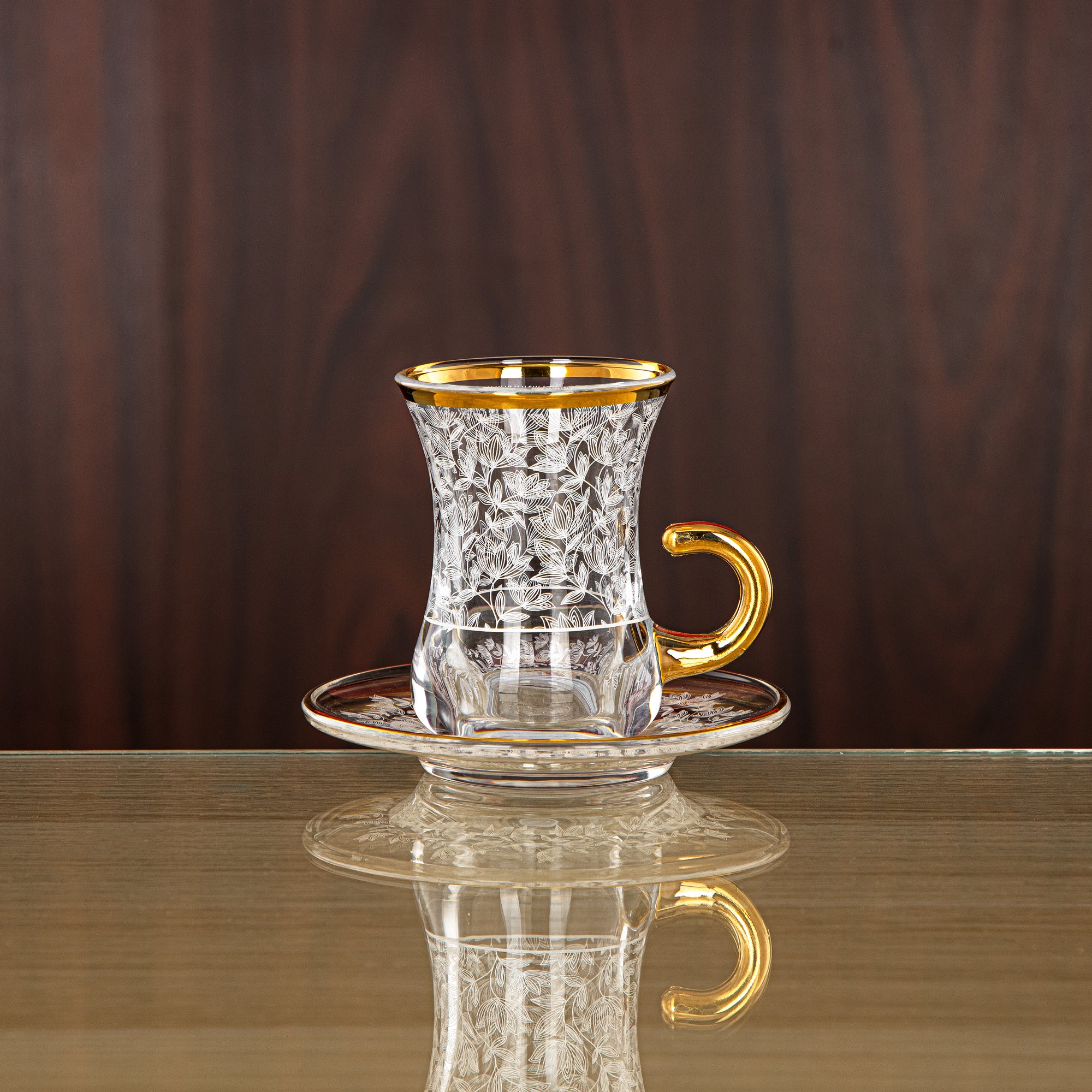 Almarjan 120 ML Glass Tea Cup - 1043BJ-0001P-SYE