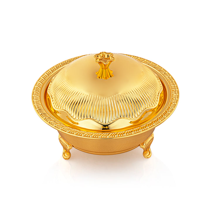 Almarjan 22 CM Date Bowl With Cover Gold - 222L-FG