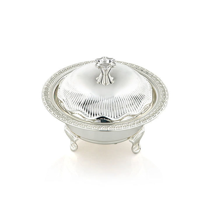 Almarjan 18 CM Date Bowl With Cover Silver - 222S-S