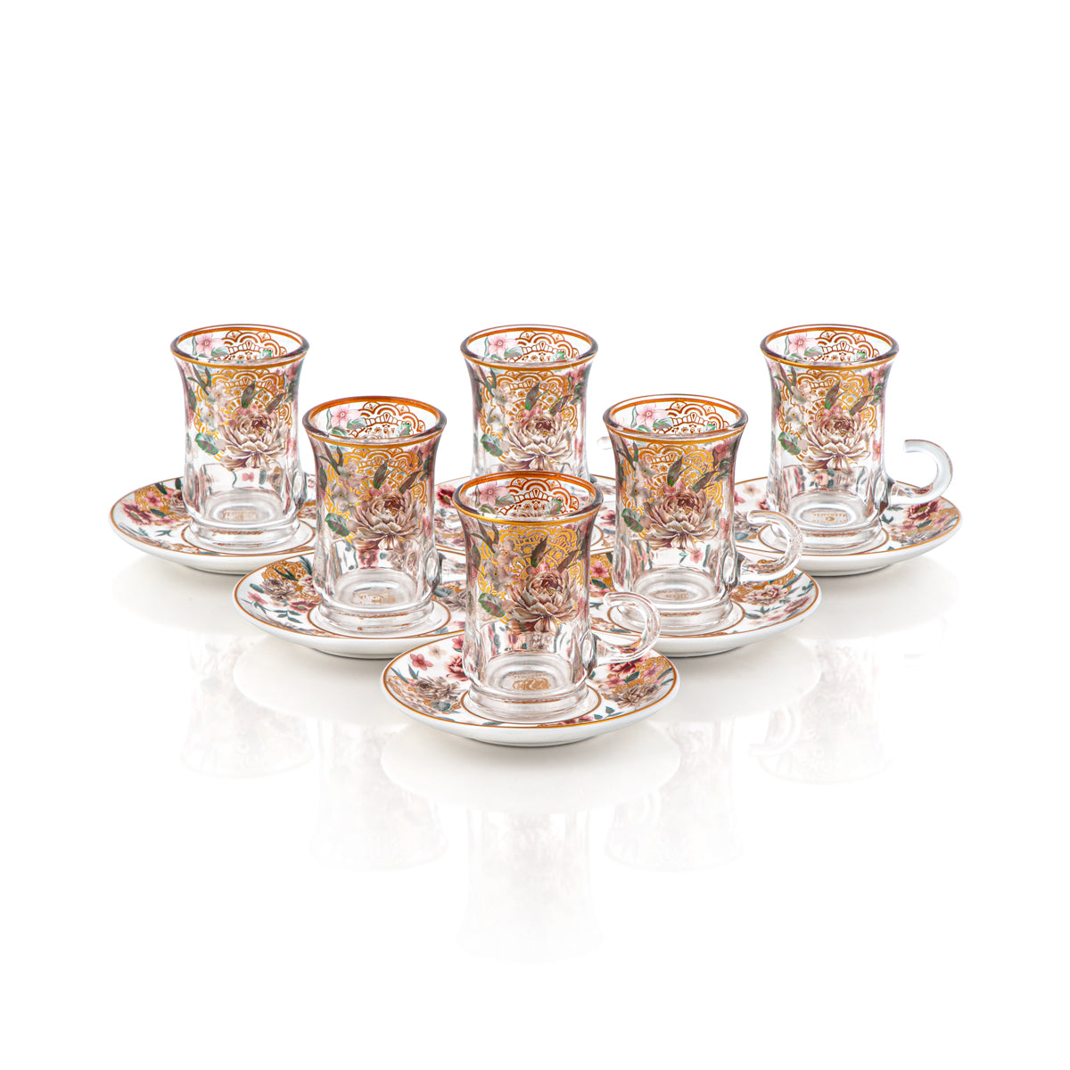 Almarjan 29 Pieces Tea Set - SDT07/10HF-23-14A,28-SDT-TR-14A