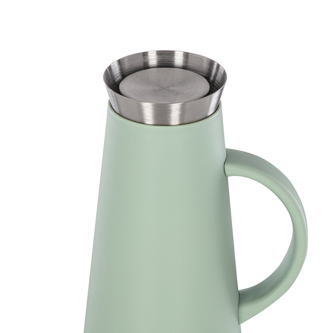 Almarjan 1 Liter Vacuum Flask Green & Silver - 75410-SA