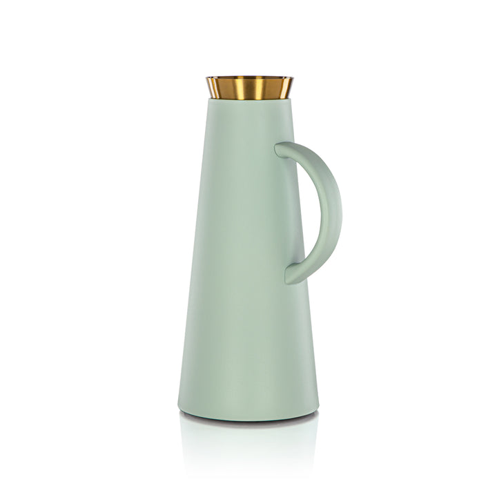Almarjan 1 Liter Vacuum Flask Green & Gold - 75410-SAG